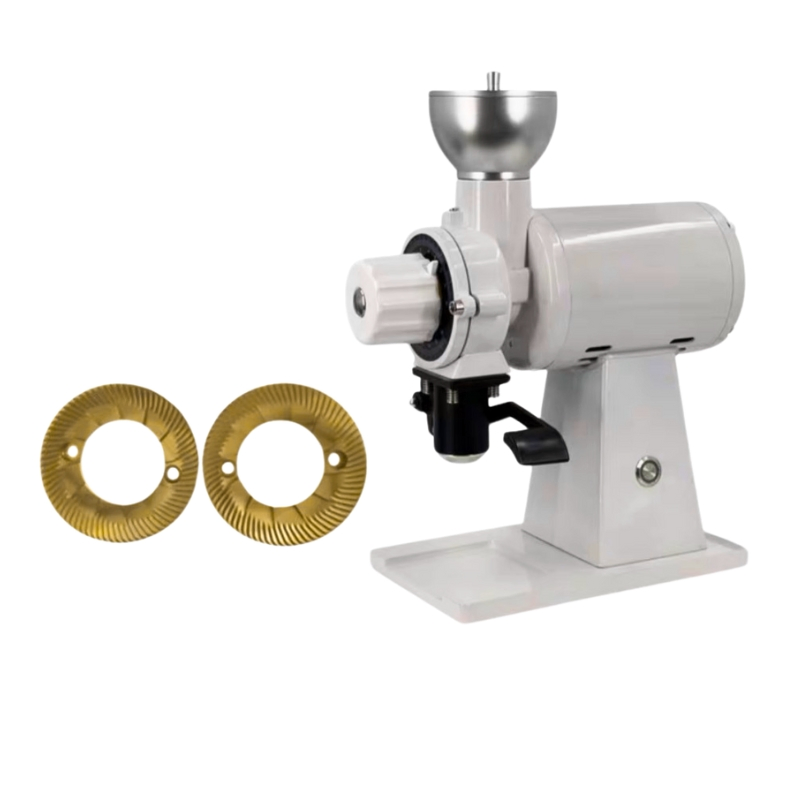 Molino de café con embudo de filtrado para molienda individual 90mm Molinillo de café de titanio con grosor ajustable 2000rpm/Min