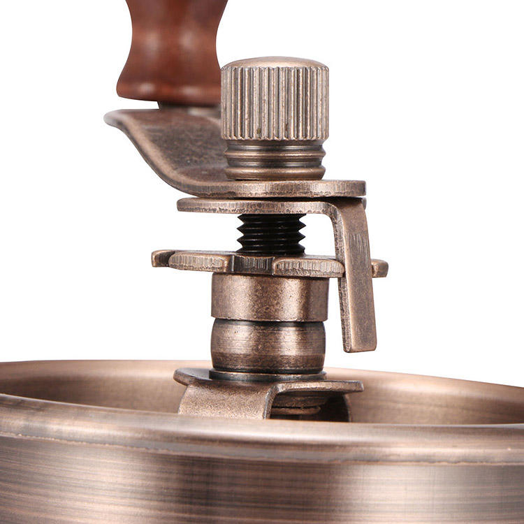 Molino de café vintage de madera ajustable pequeño, molinillo de granos de café antiguo, viejo molinillo de café retro
