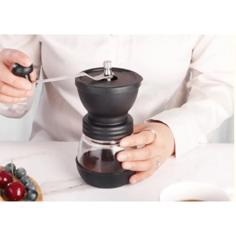 Molino de café manual de muelas ajustables con manivela herramienta para granos Mi18251