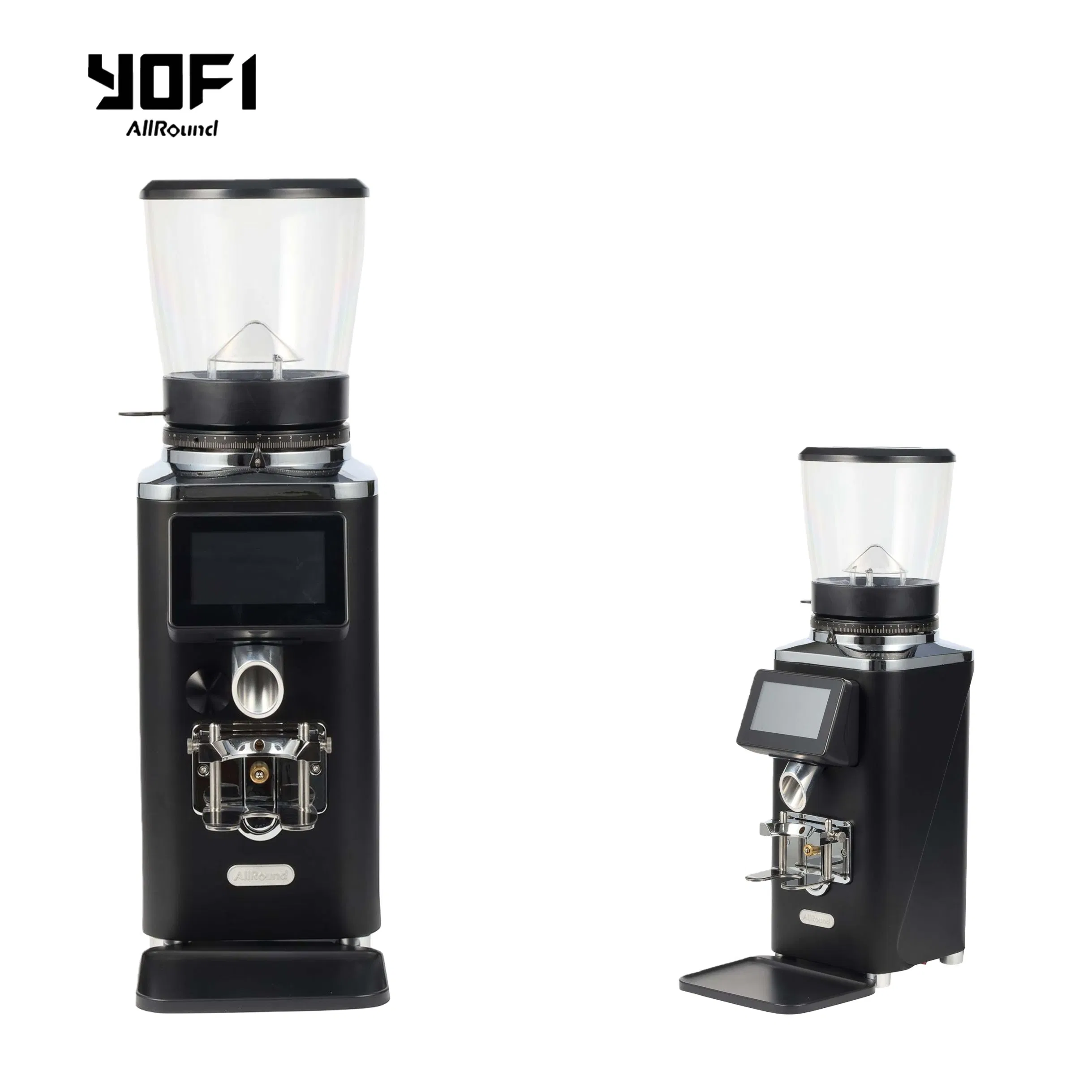 Molino de café comercial ajustable digital para espresso y café filtrado, máquina de molino de café premium
