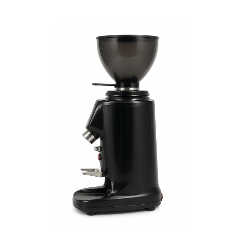 Molino de café profesional 64mm de acero inoxidable con muelas planas para cafetería con función cuantitativa