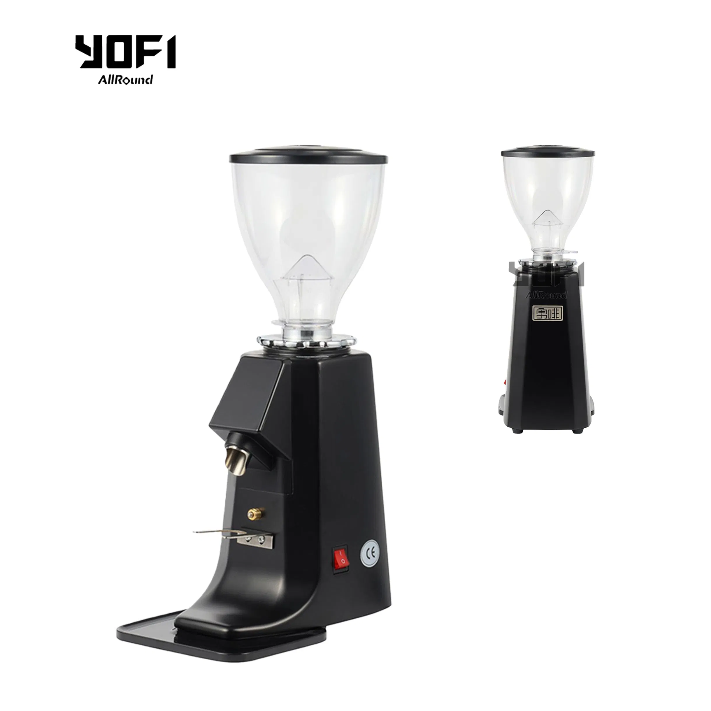 Molino de café comercial de gran capacidad, máquina de molienda de café de grado industrial con características de seguridad