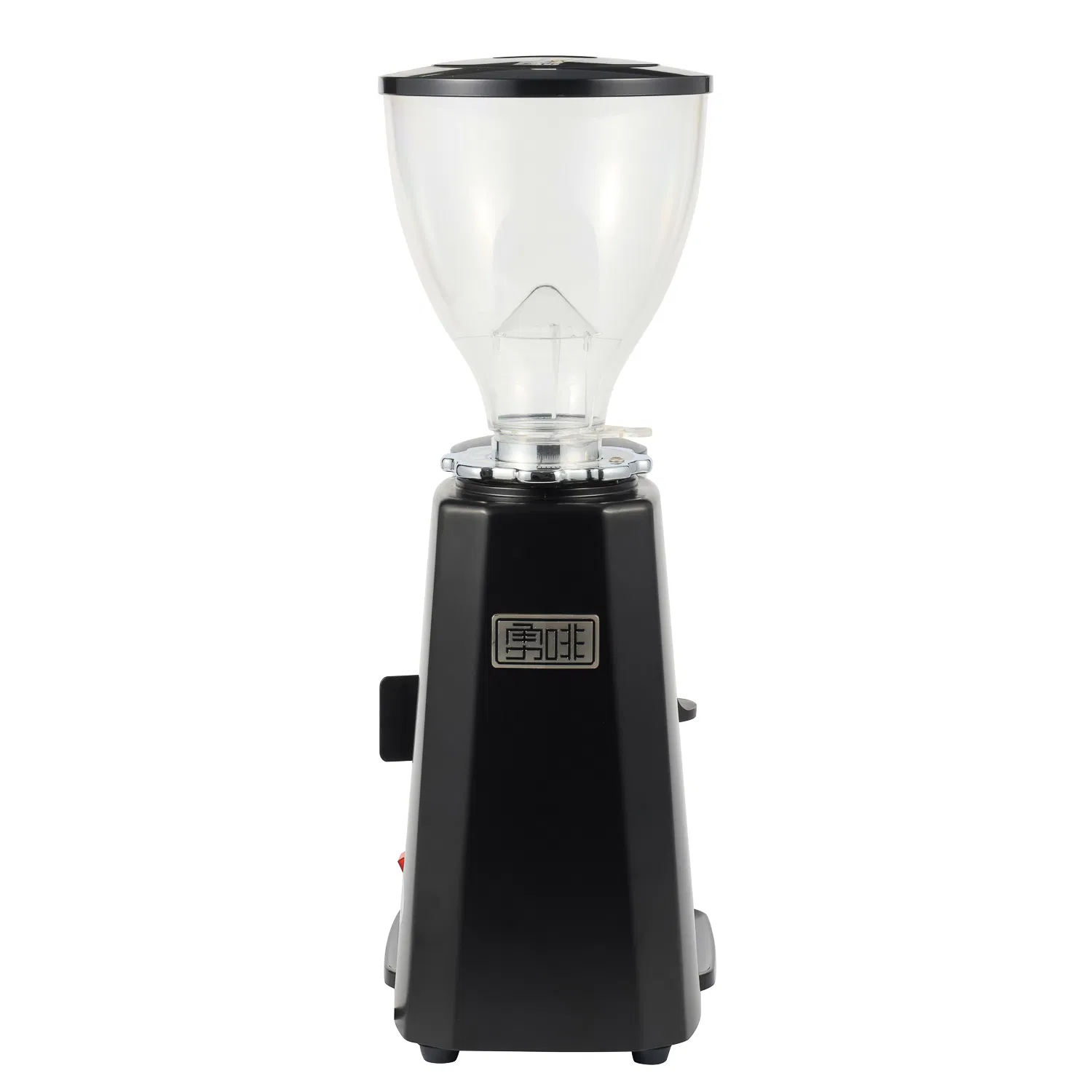64mm Molinillo de café profesional comercial de plano con contenedor de polvo operación manual
