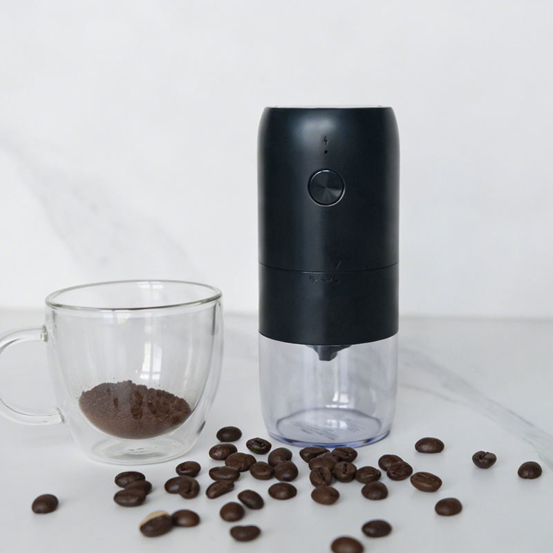 Molino de café portátil eléctrico para viajar, acampar y uso en casa