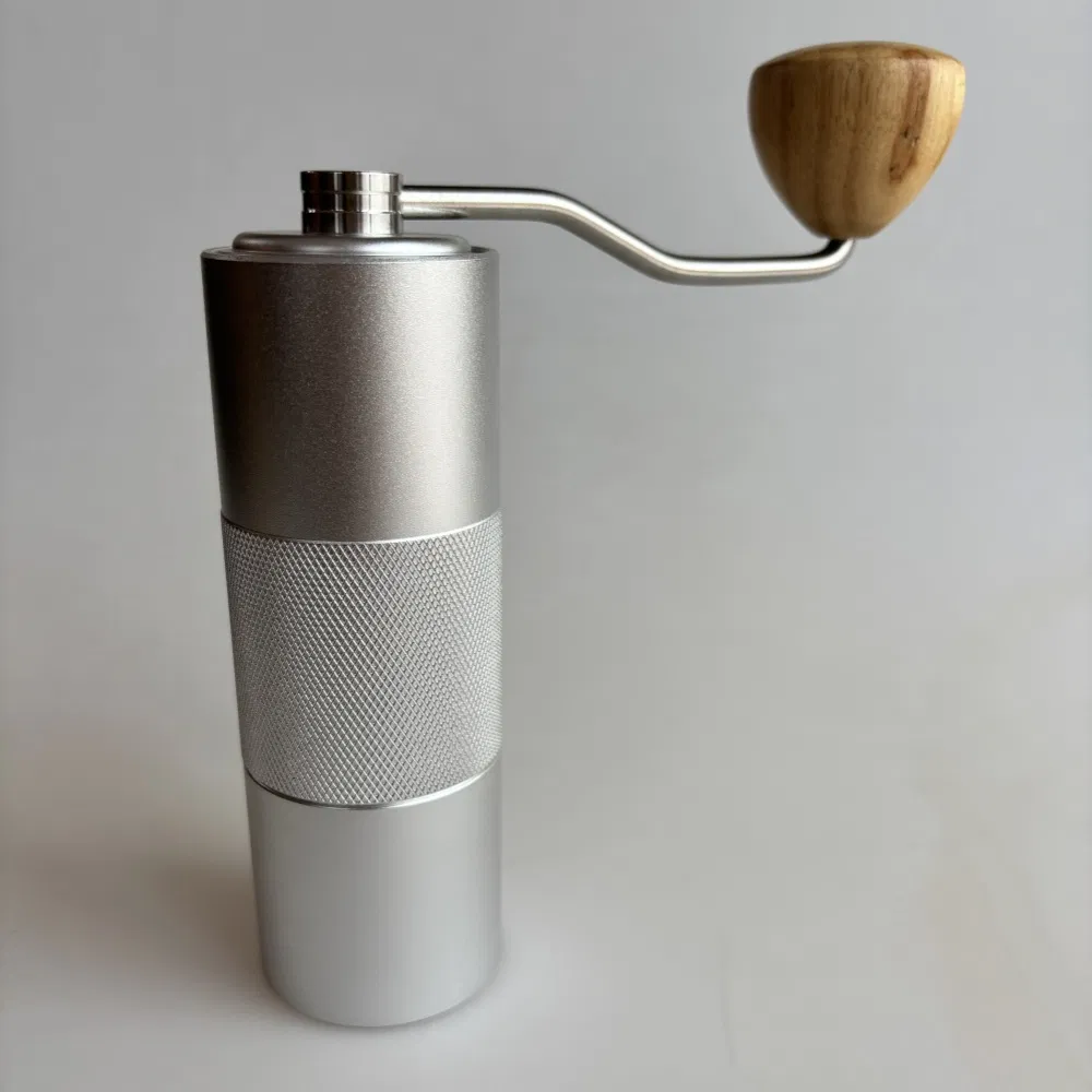 Molino de café manual premium con mango de madera cómodo