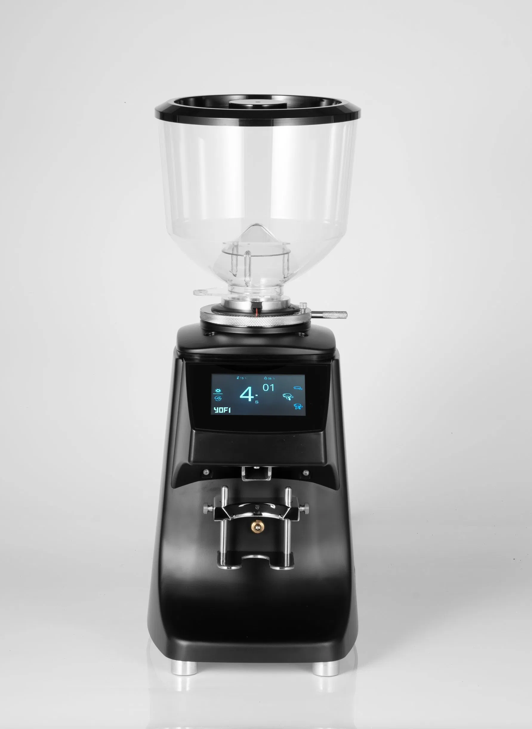 Molino de café eléctrico de pantalla táctil de grado de restaurante de gran capacidad 550W