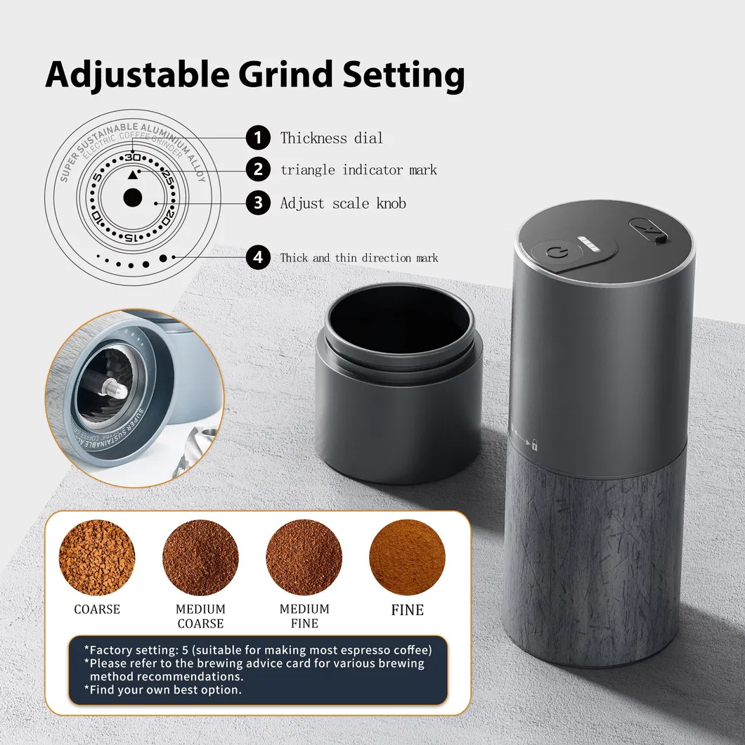 Molinillo de café gris ABS