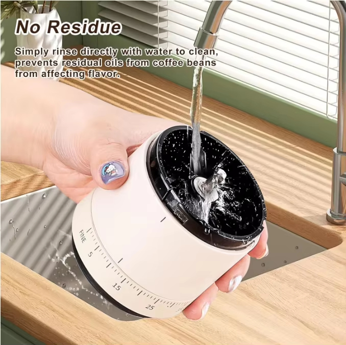 Venta Caliente Molinillo de Café Digital Mini Ss Core 38 Ajuste de Niveles Molinillo de Café USB para Viajes