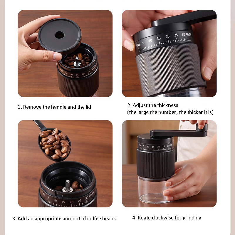 Molino de café manual mini con ajuste externo 35-Gear