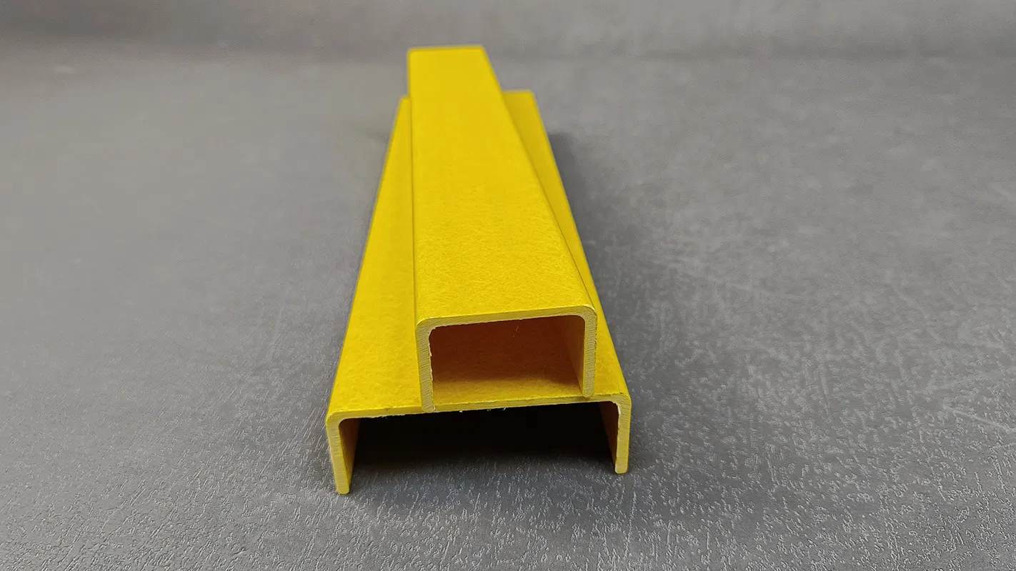 50 mm Wide Fiberglass U Bar Fiberglass Reinforce Channel FRP Hat Channel