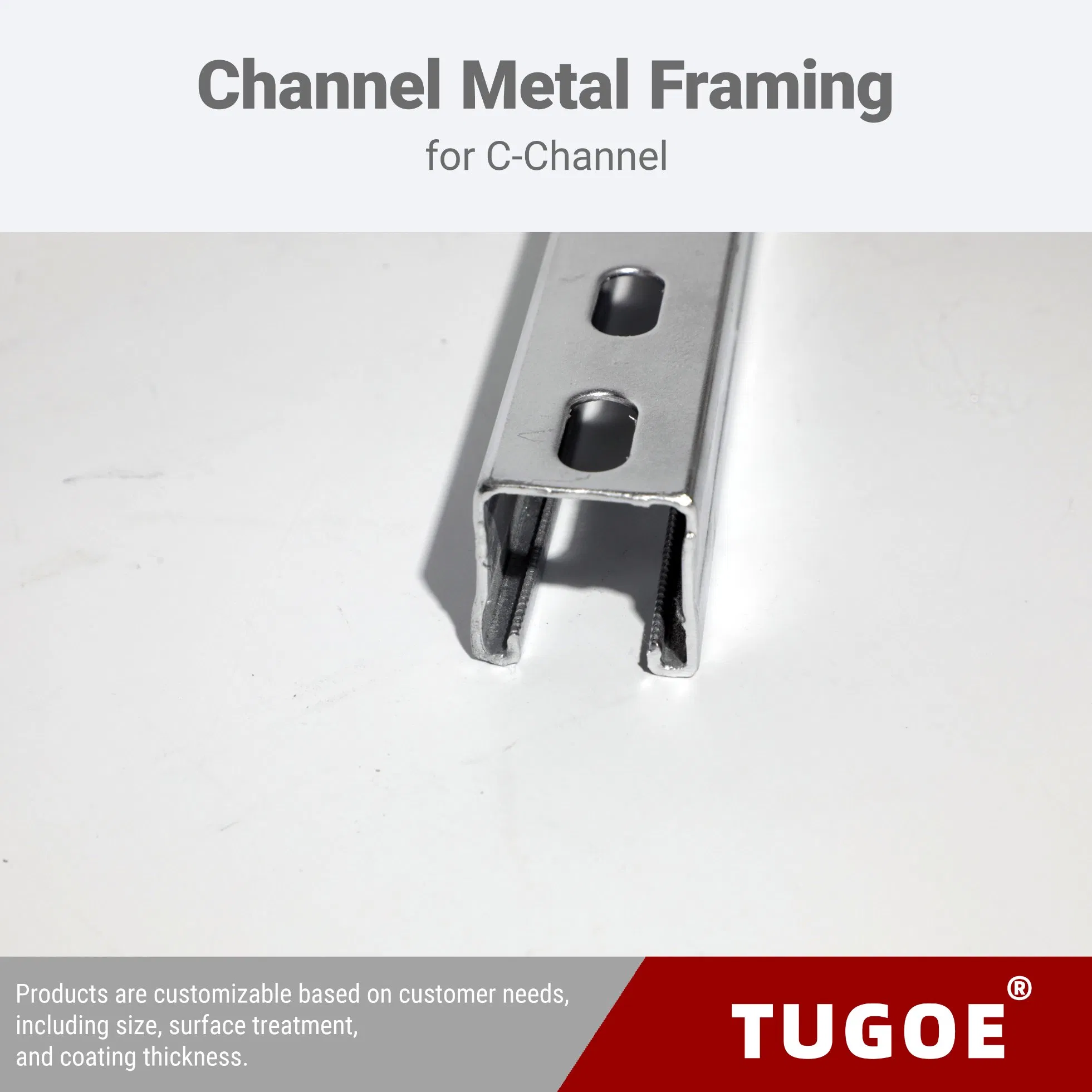 Premium 41X41mm 2.5mm Galvanized Steel Slotted Strut Channel for Construction