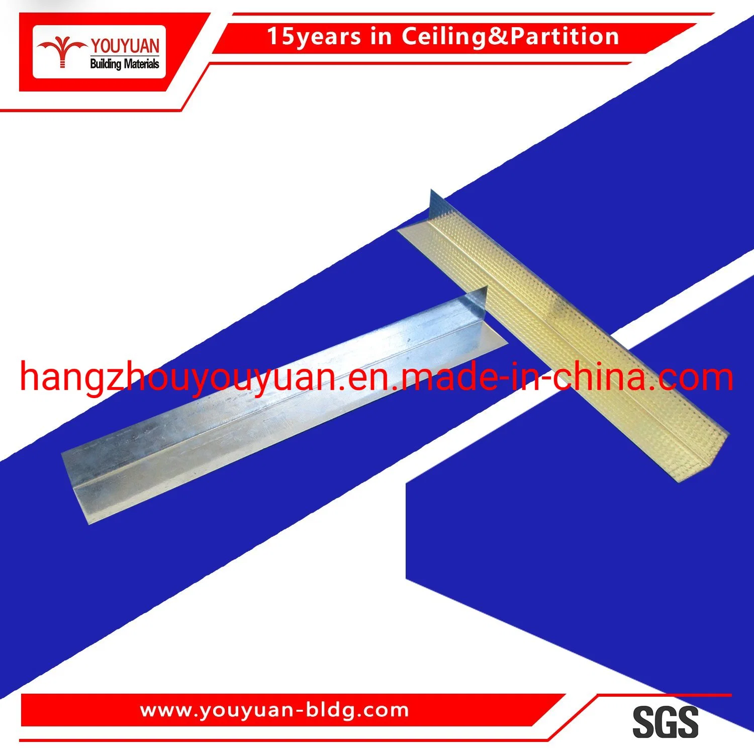 Galvanized Steel Drywall Partition Wall Gypsum Tracks and Stud