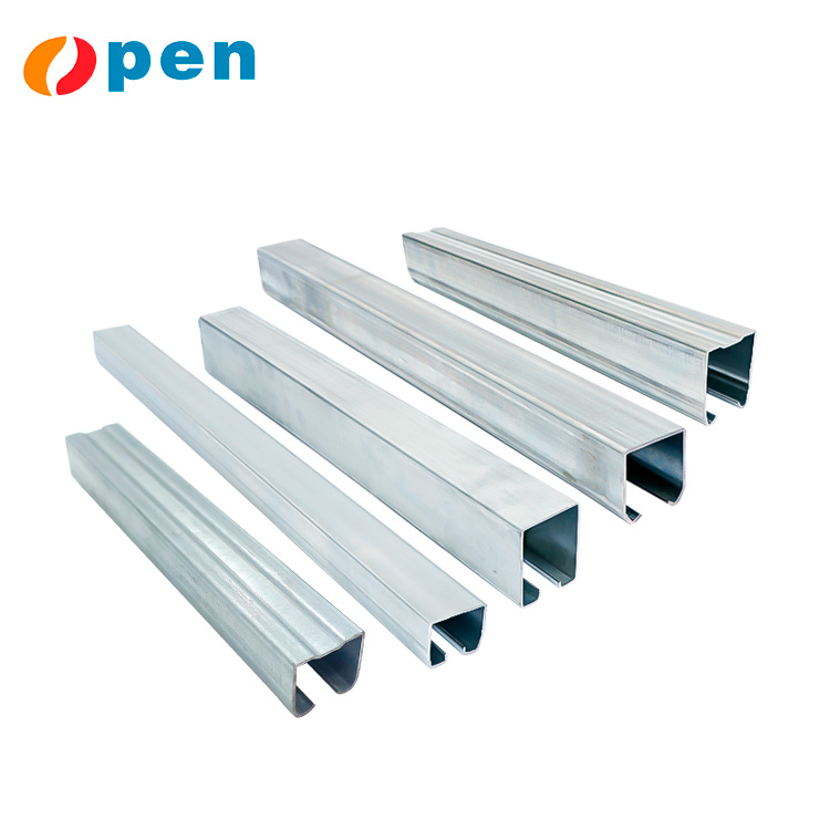 Cabinet Door Track and Trolley Hardware Galvanized Steel Sliding Door Floor Track
