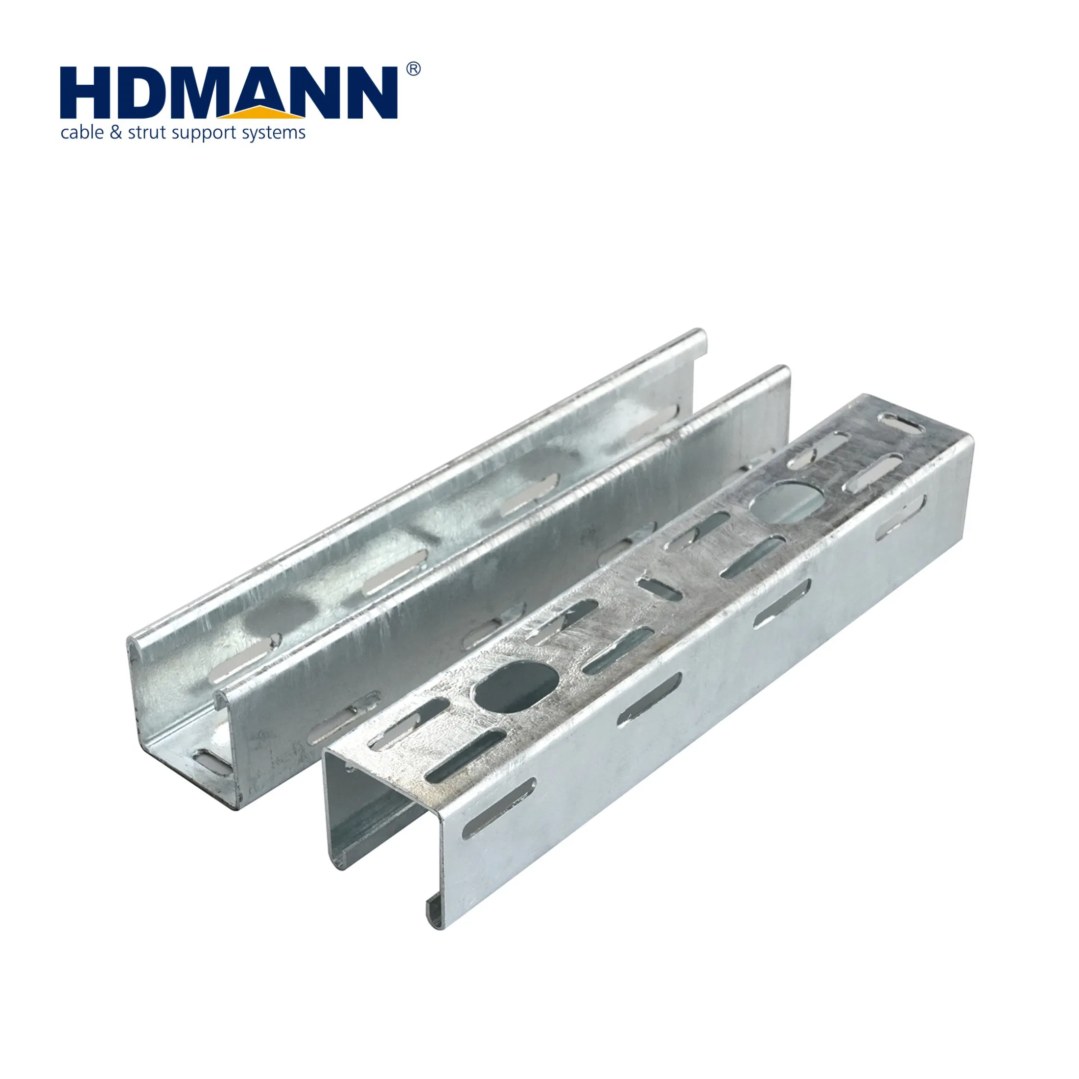 Galvanized Steel Strut Structure C U Steel Unistrut Channel for Solar Mounting