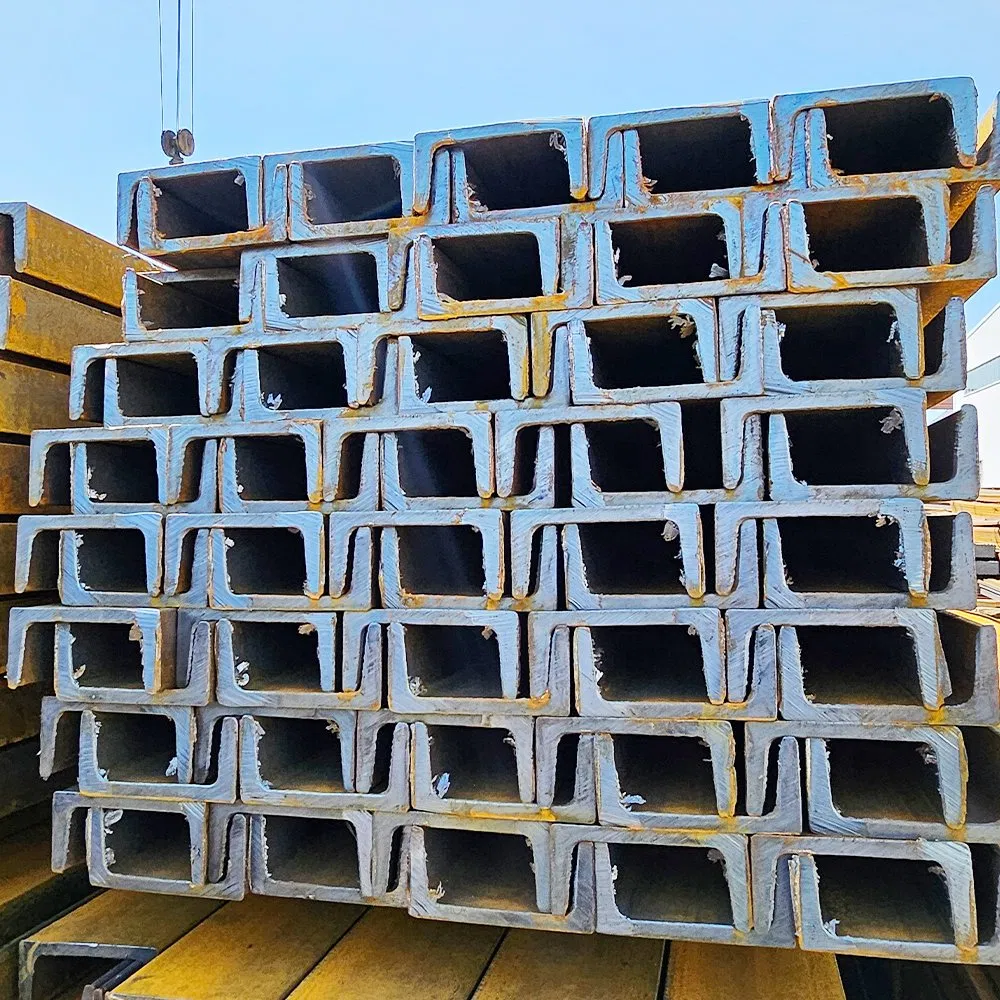 U Shape Mild Steel Q235B Q355b C Shape C25 C100 Steel Hat Channel Bar Steel Metal Strut Channel
