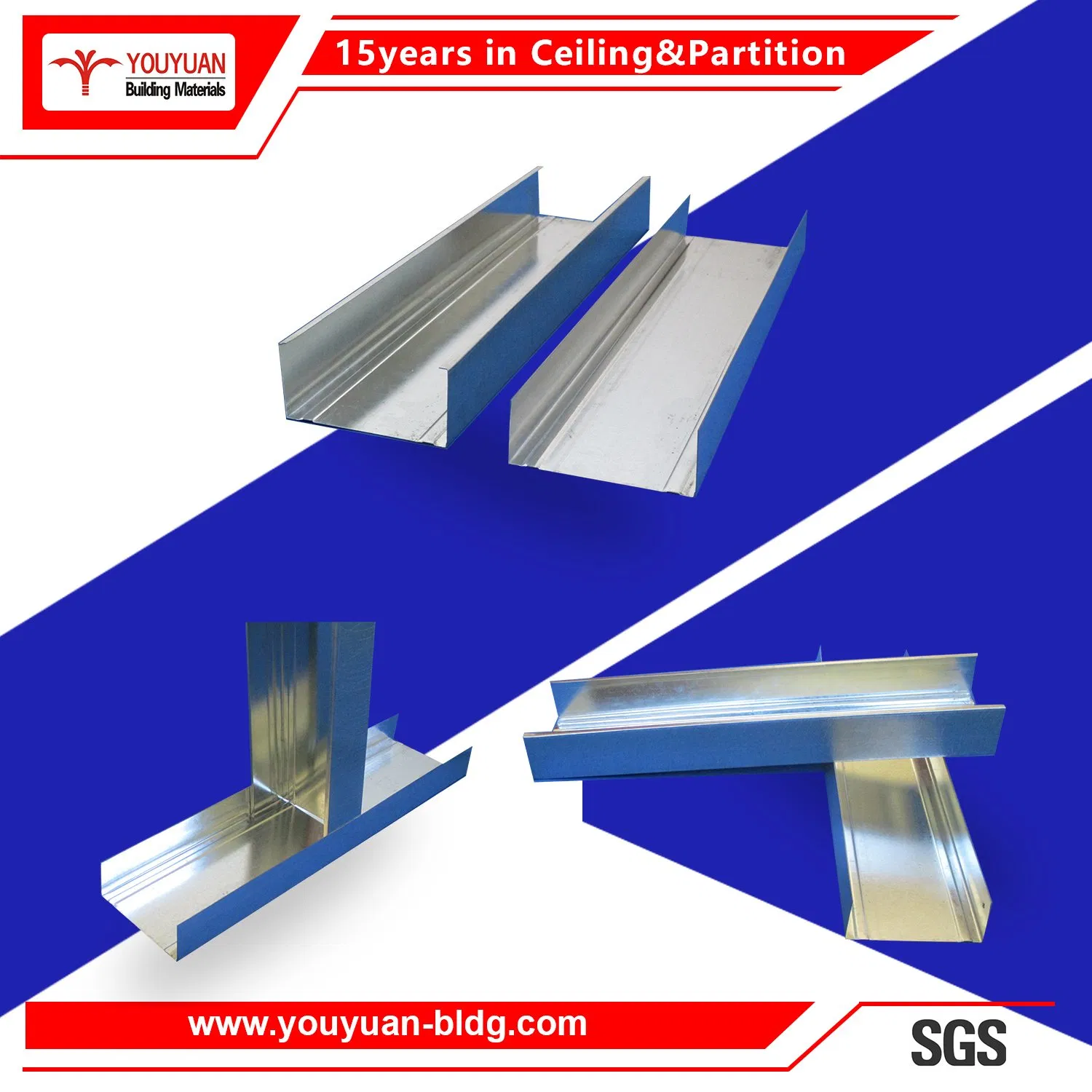 93/75/100mm Galvanized C Stud Metal Stud Galvanized