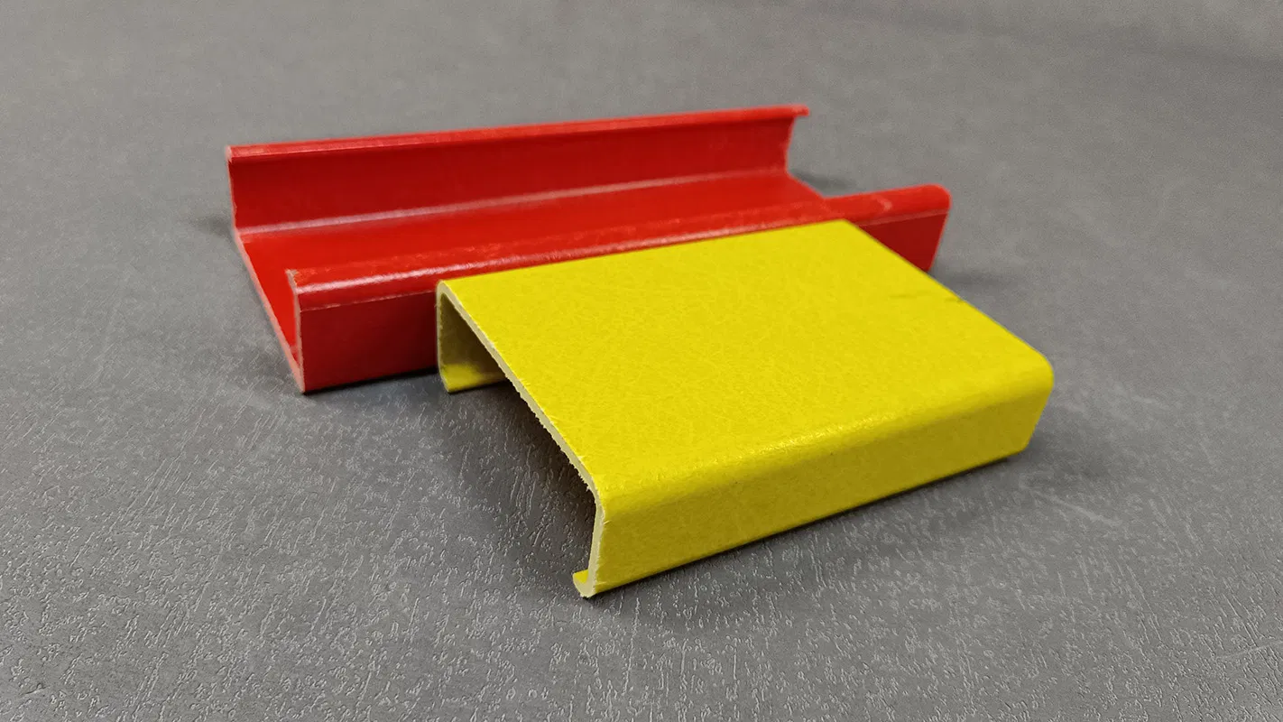 50 mm Wide Fiberglass U Bar Fiberglass Reinforce Channel FRP Hat Channel