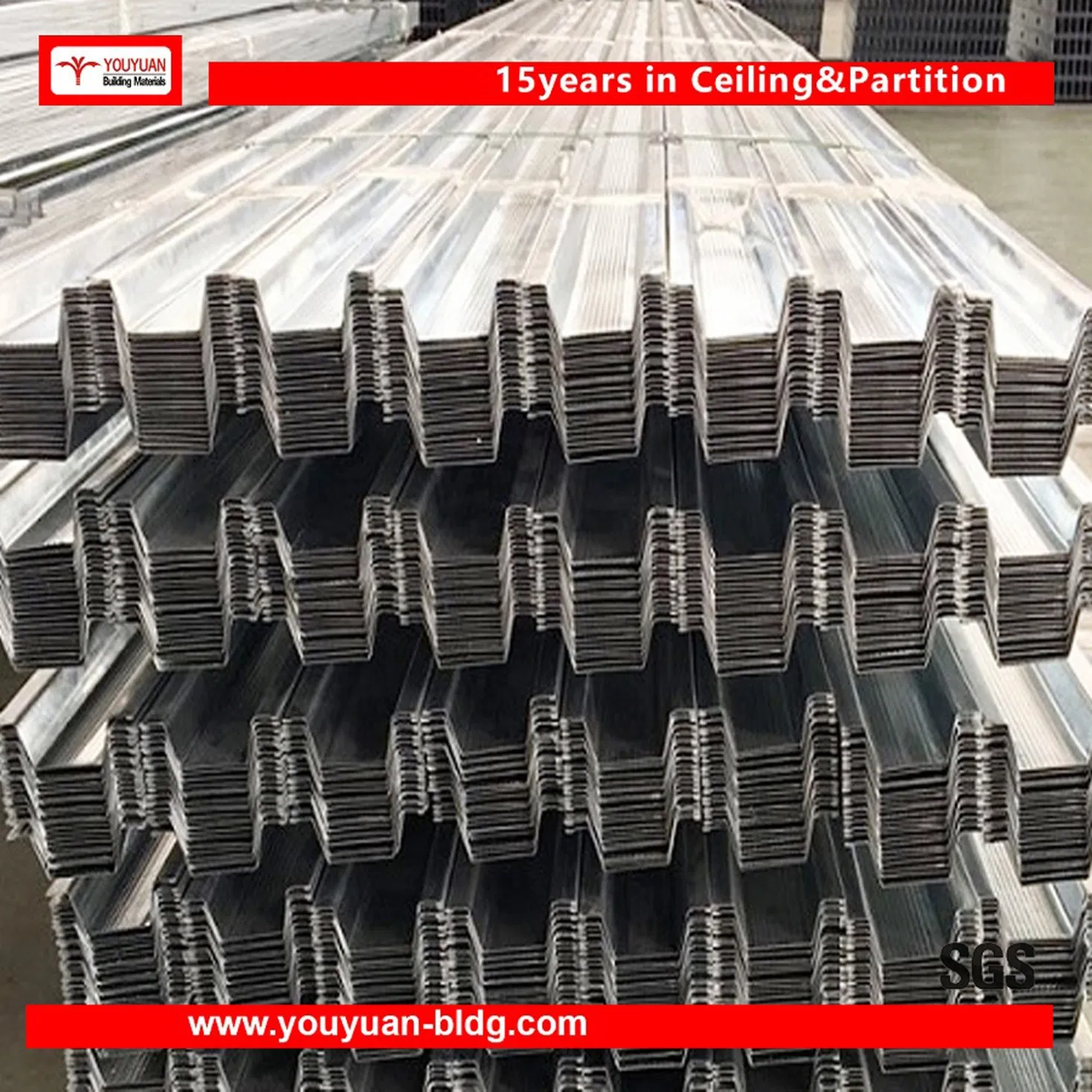 Galvanized Extruded Steel Profiles/Drywall Stud Track/Light Gauge Steel Keel Construction/Ceiling C U Channel for Omega Furring Channel Size