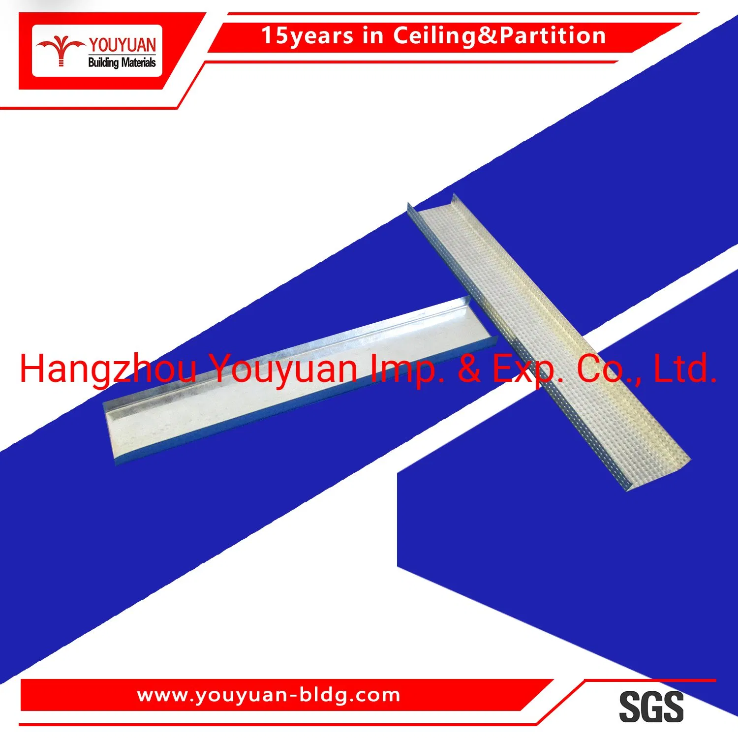 Steel Suspended Ceiling Tile Metal Frame Channel