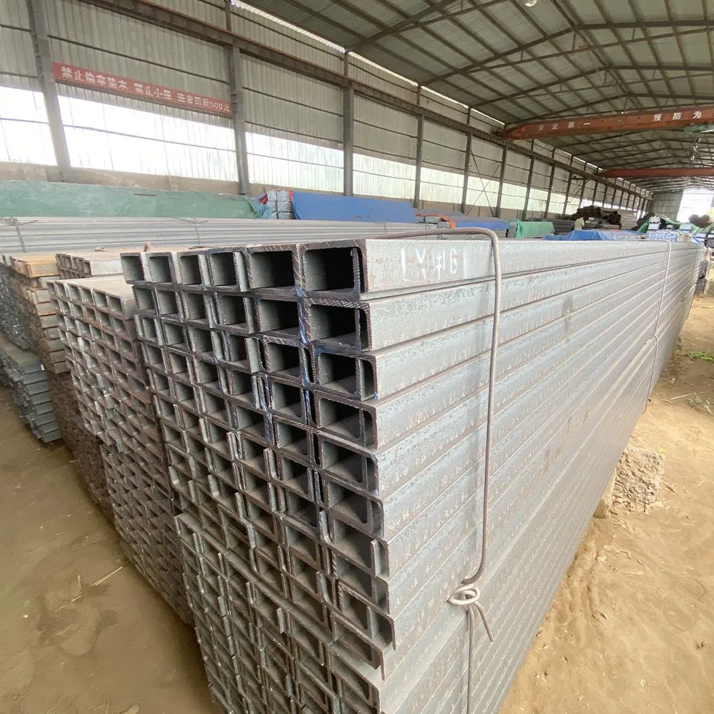 U Shape Mild Steel Q235B Q355b C Shape C25 C100 Steel Hat Channel Bar Steel Metal Strut Channel