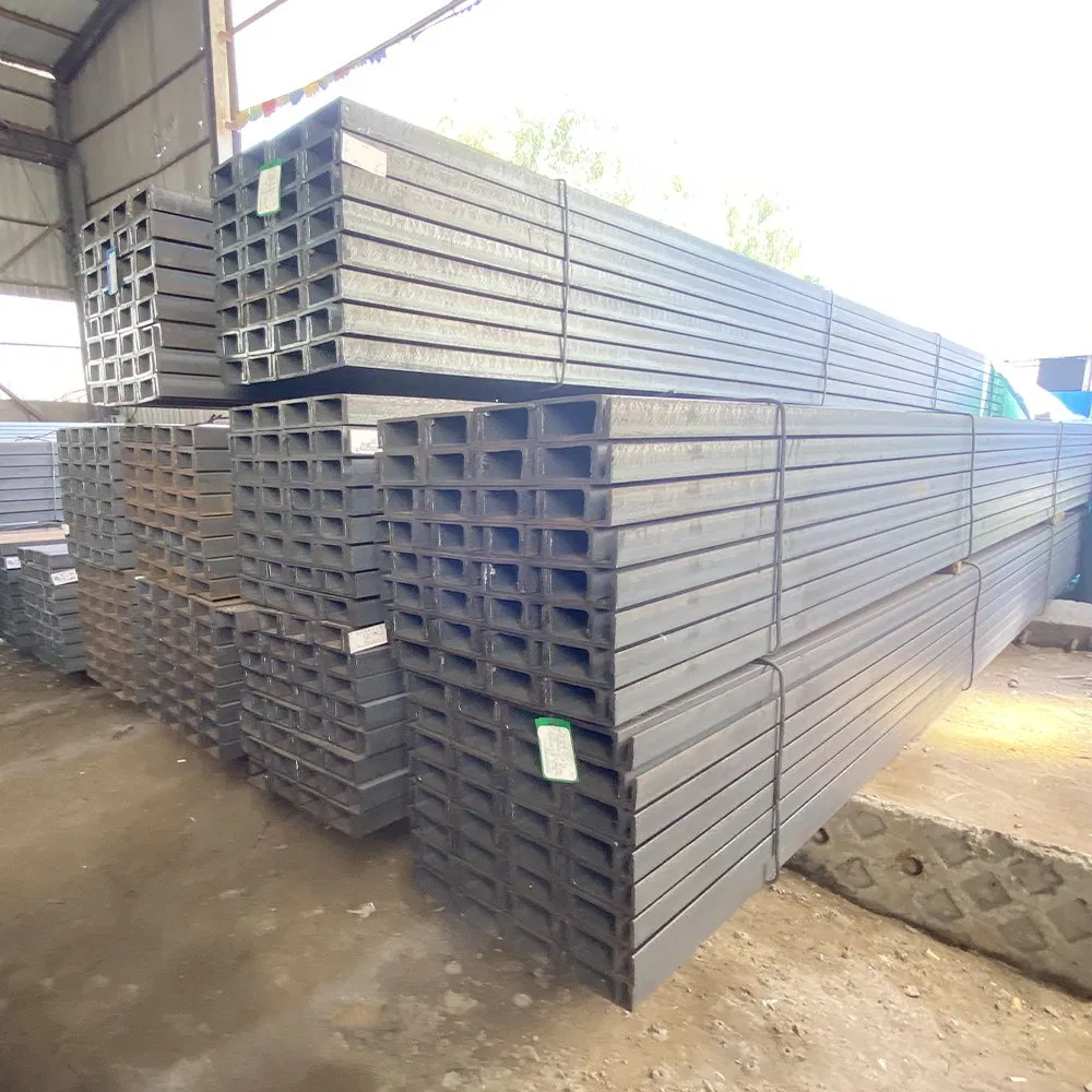 U Shape Mild Steel Q235B Q355b C Shape C25 C100 Steel Hat Channel Bar Steel Metal Strut Channel