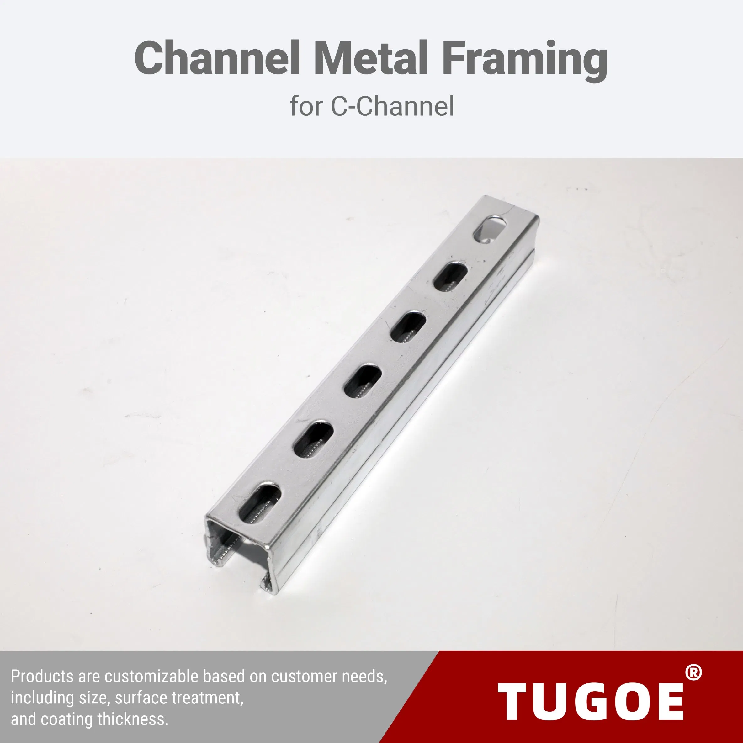 Premium 41X41mm 2.5mm Galvanized Steel Slotted Strut Channel for Construction