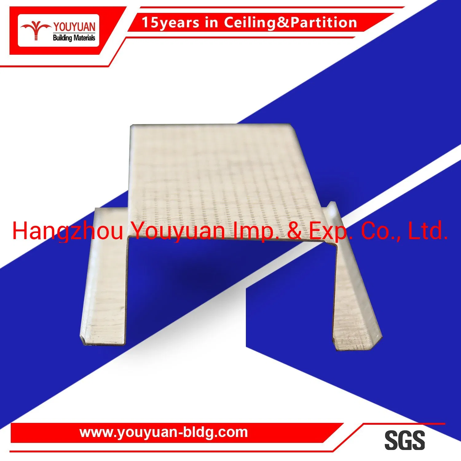 Steel Suspended Ceiling Tile Metal Frame Channel