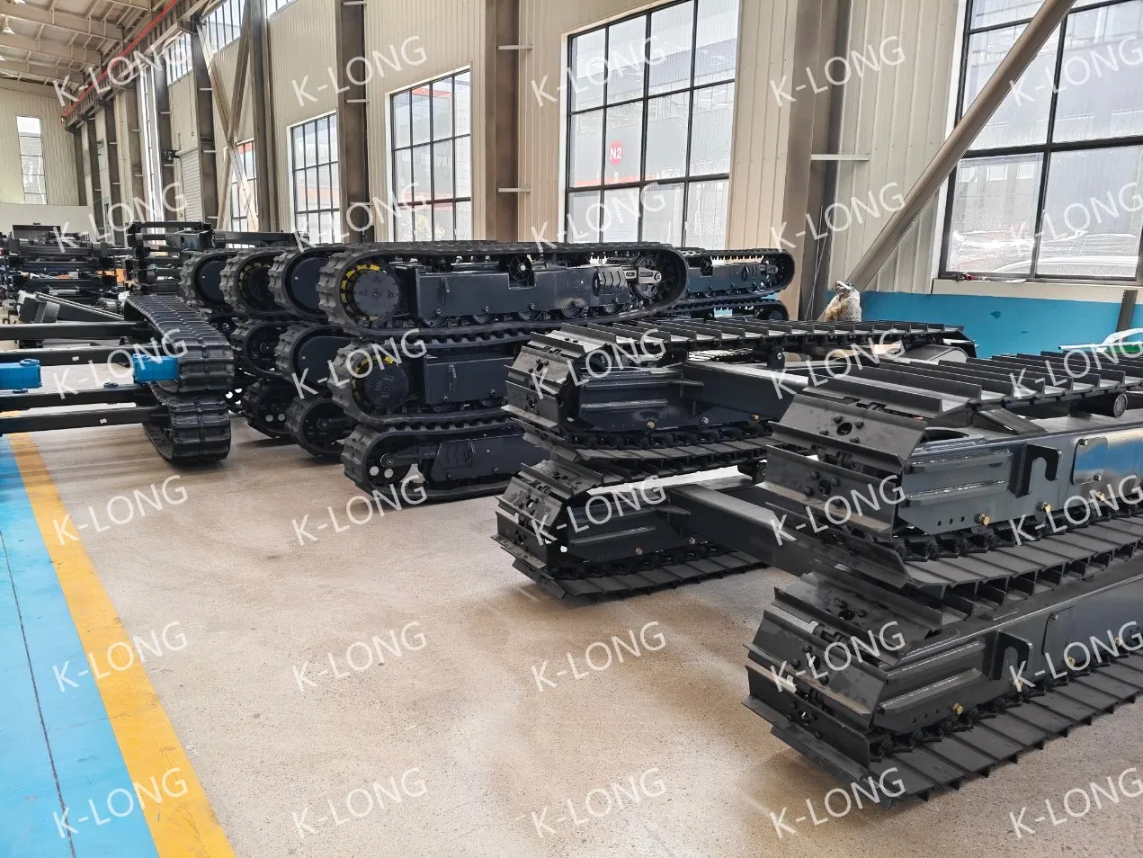 Custom-Built Crawler Undercarriage Rubber Track (0.5-120T Load Capacity Steel Track Design)