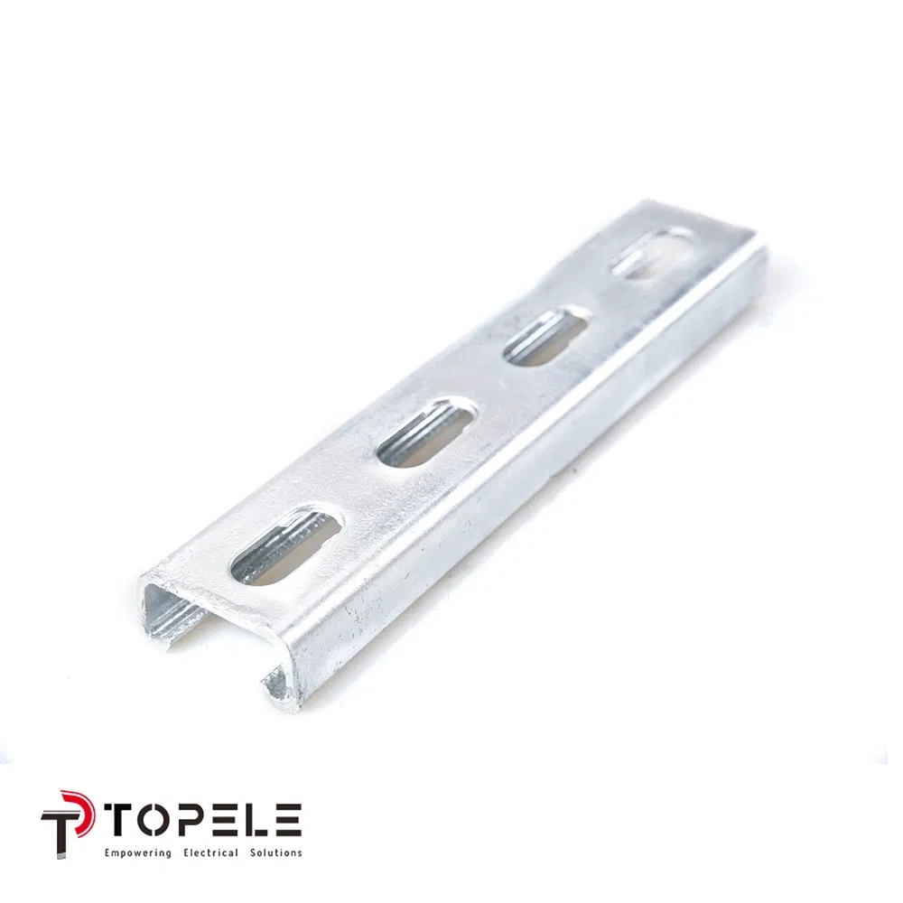 High-Precision 21X41/41X41 HDG/Galvanized Steel Single Electrical Slotted/Plain Strut Channel
