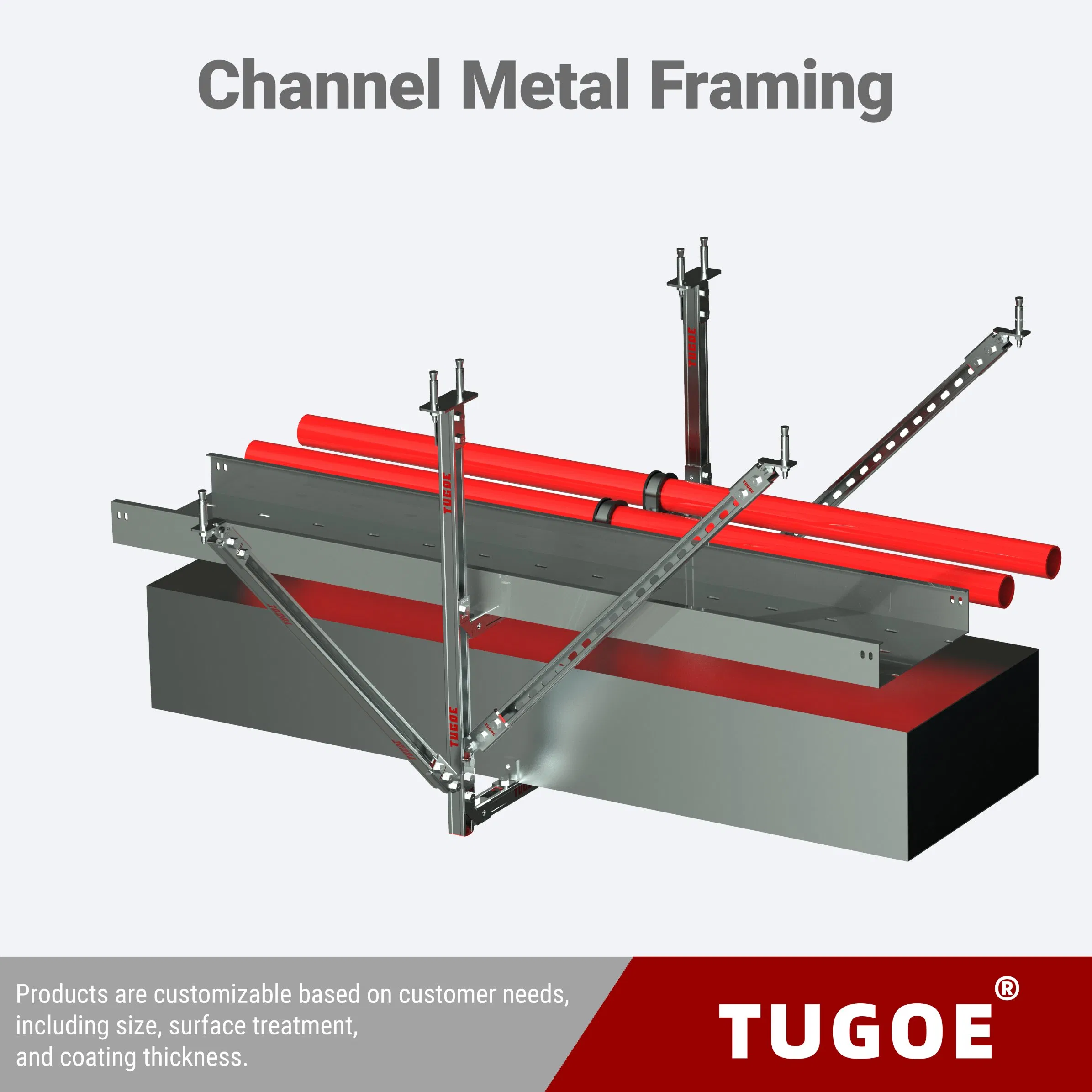 Premium 41X41mm 2.5mm Galvanized Steel Slotted Strut Channel for Construction