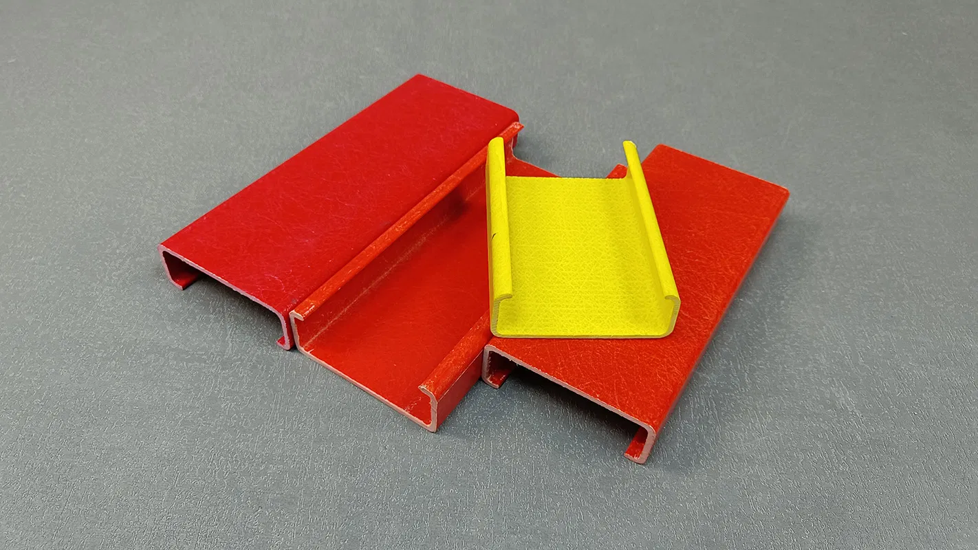 50 mm Wide Fiberglass U Bar Fiberglass Reinforce Channel FRP Hat Channel