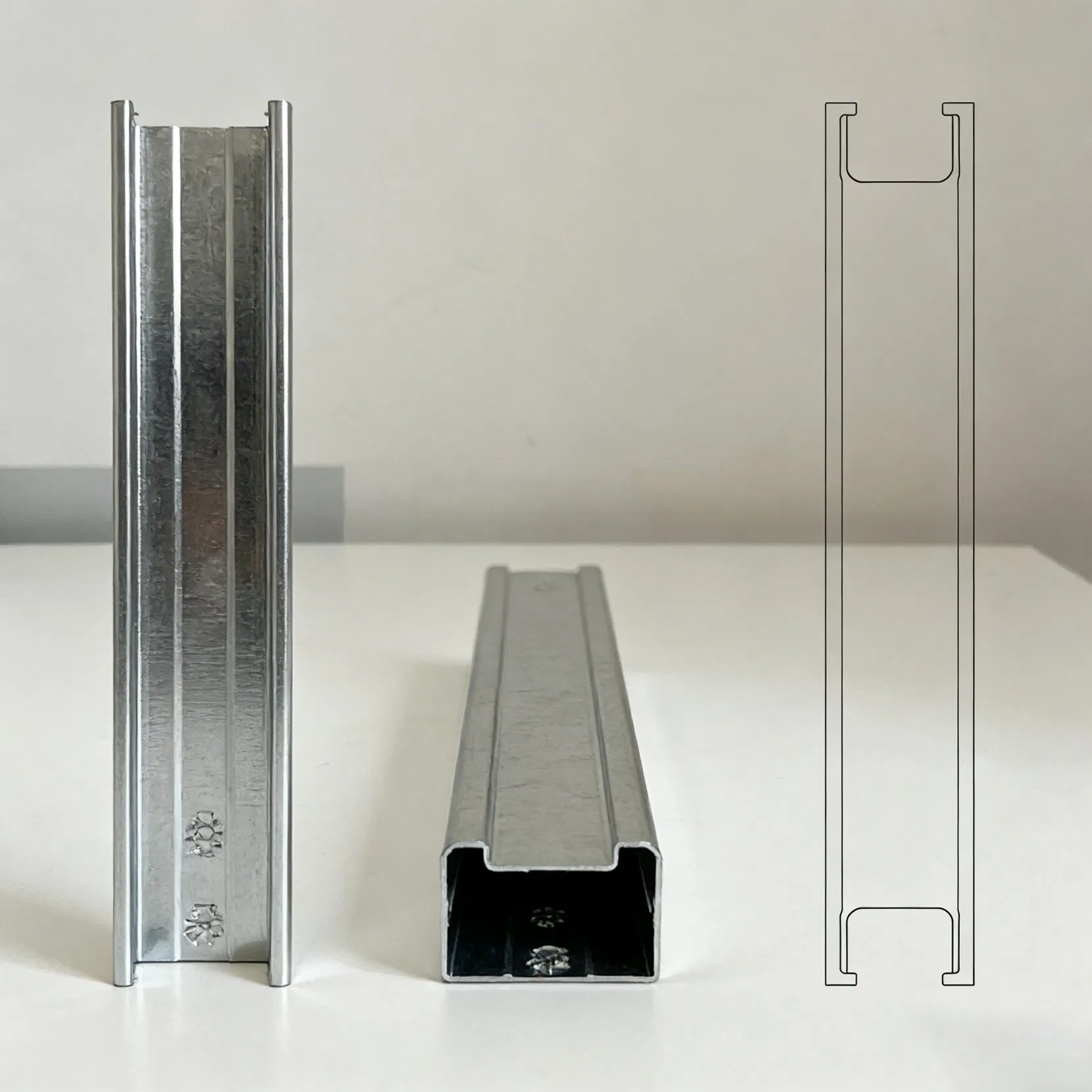 Ceiling Light Steel Keel Metal Furring Channel Galvanized Steel Frame