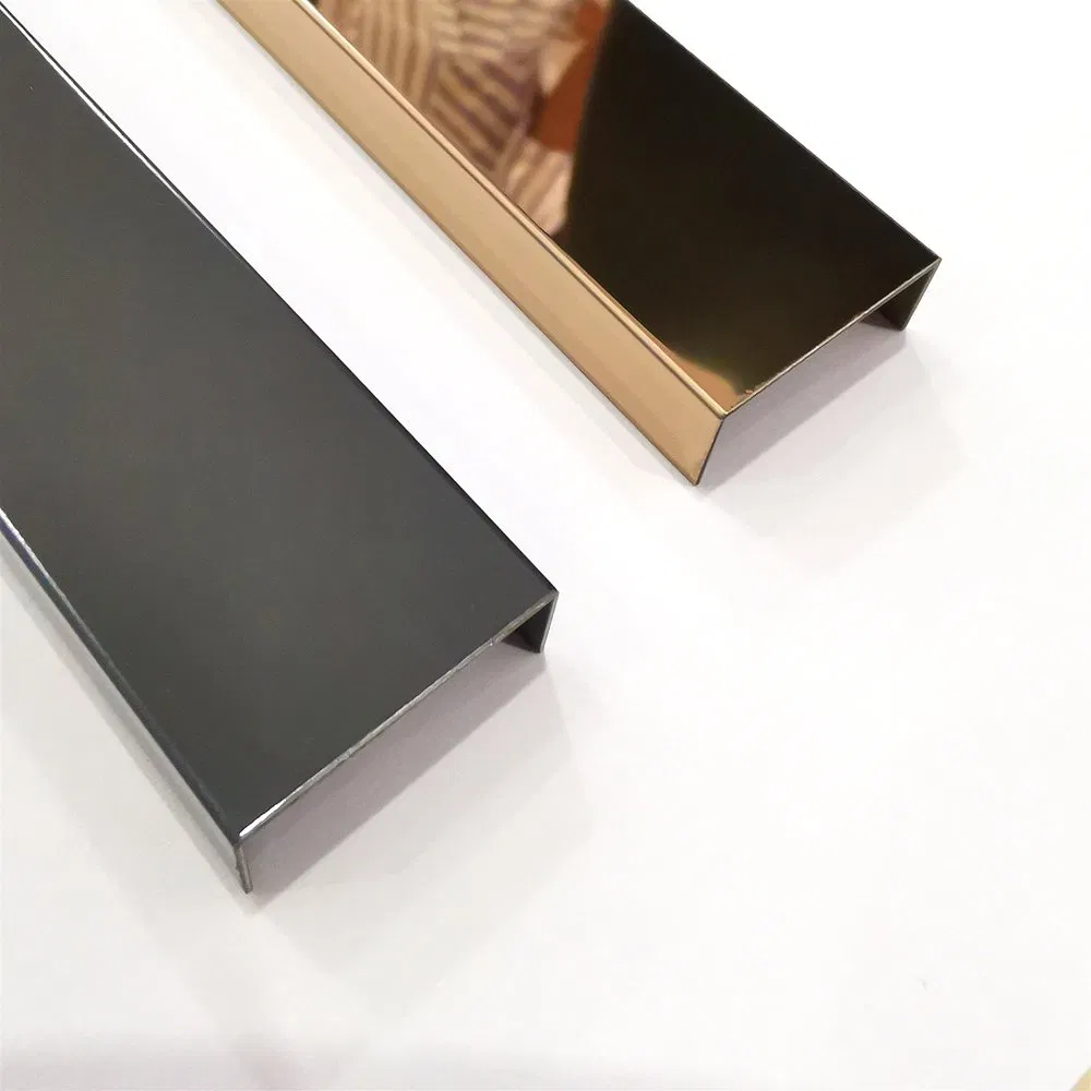 Durable Stainless Steel U-Shaped Channel for Ceiling and Wall Design — Ideal for Hotels, Offices, and Commercial Interiors.