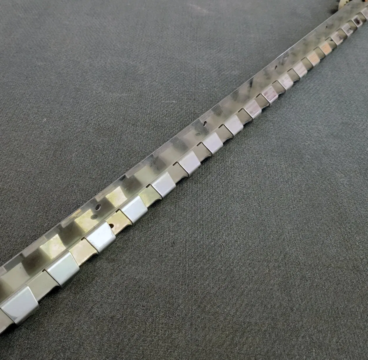 PVC Strip Curtain Bracket Hanger Length 984/902mm Stainless Steel Hanging Track