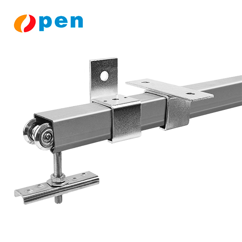Cabinet Door Track and Trolley Hardware Galvanized Steel Sliding Door Floor Track