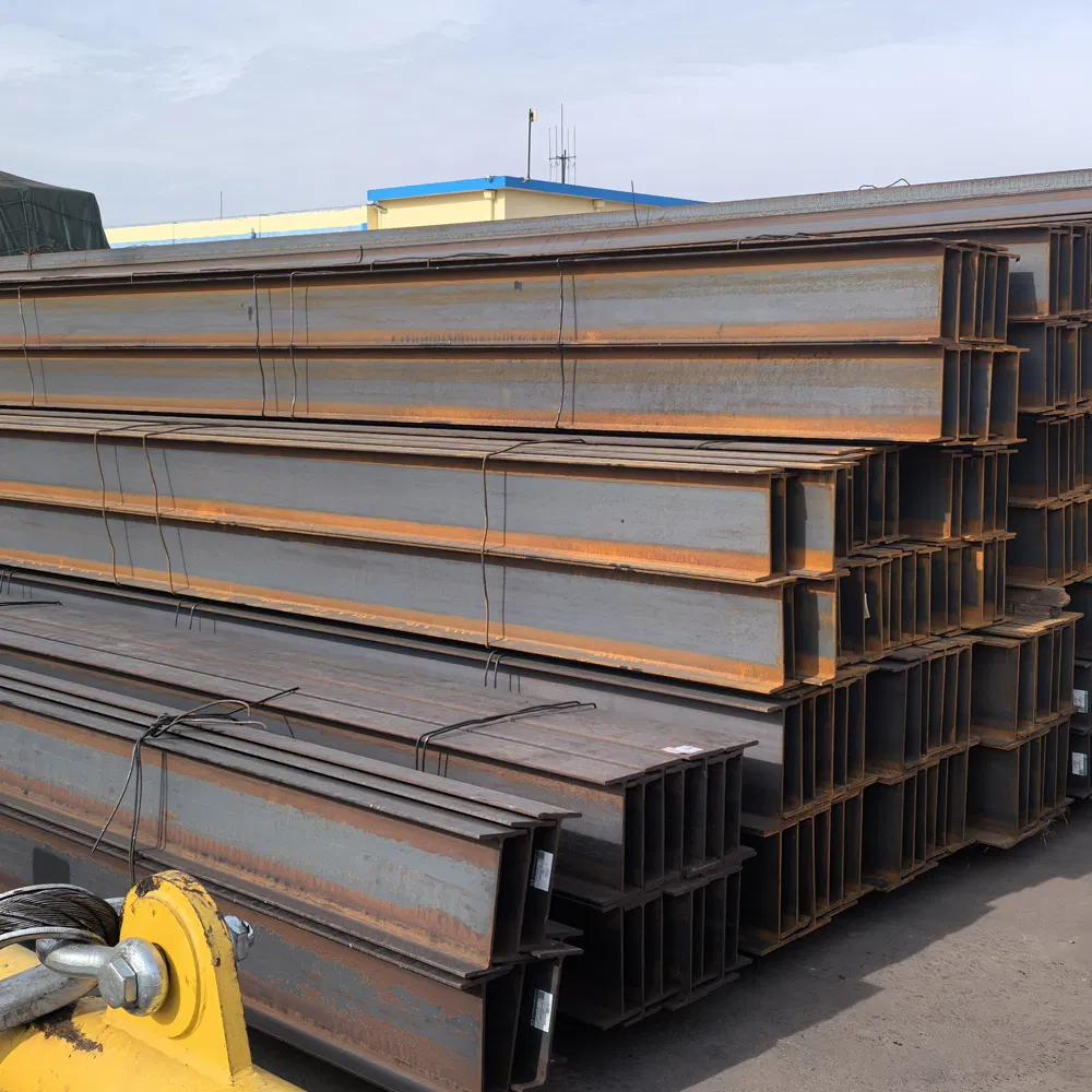 Q235B H Beam for Commercial Building Mezzanine Floor Skywalk Light Steel Structure Custom Length Cutting