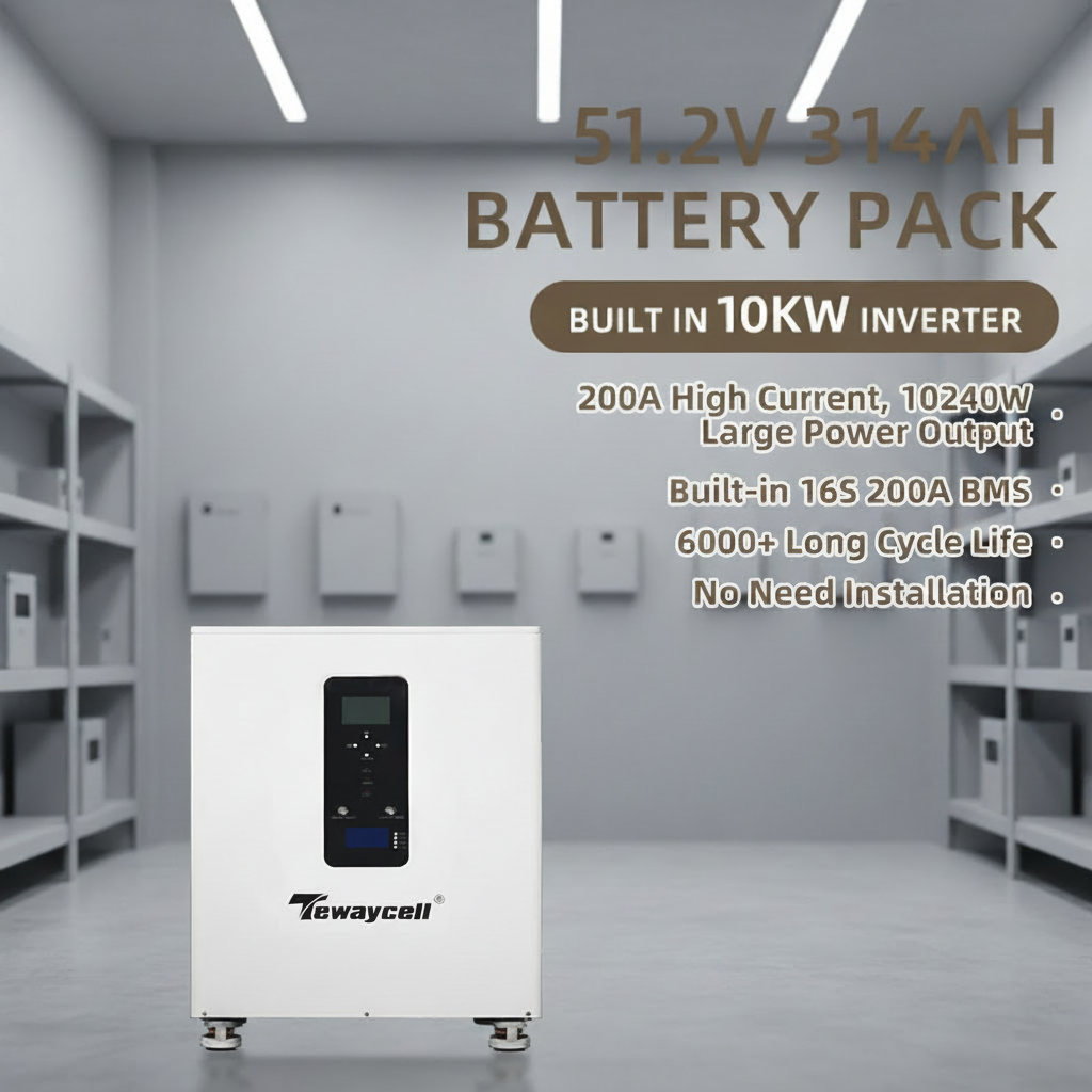 16kw+10kw Single-phase 3-phase 51.2v 314Ah 628Ah Lithium 15kwh 20kwh 30kwh Battery Mobile Solar Energy Storage System All in One