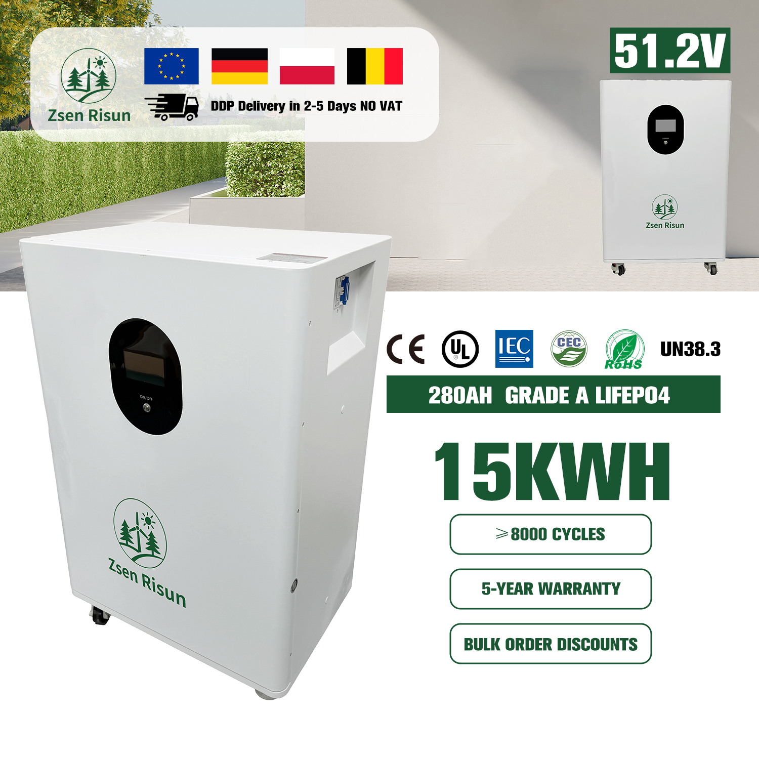 Rechargeable Battery Home Solar Power System Lithium Ion Battery Energy Storage Systems WITH Hybrid Inverters