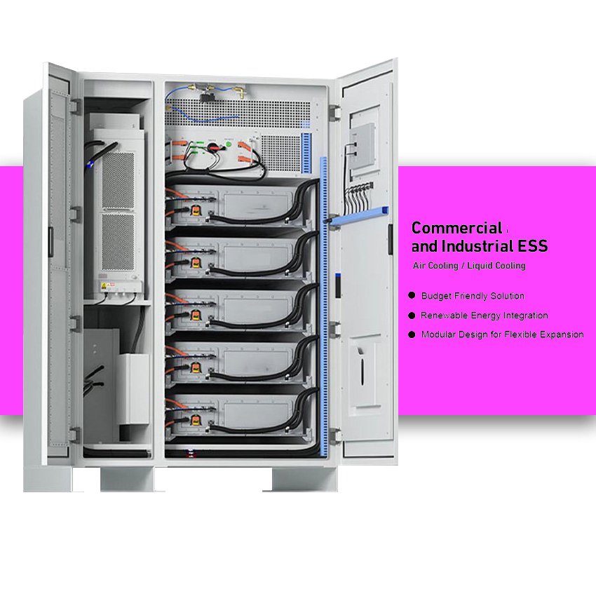 Commercial Solar Battery Energy Storage 215kwh Outdoor Energy Storage Cabinet 768V 280ah Battery MPPT PV Converter