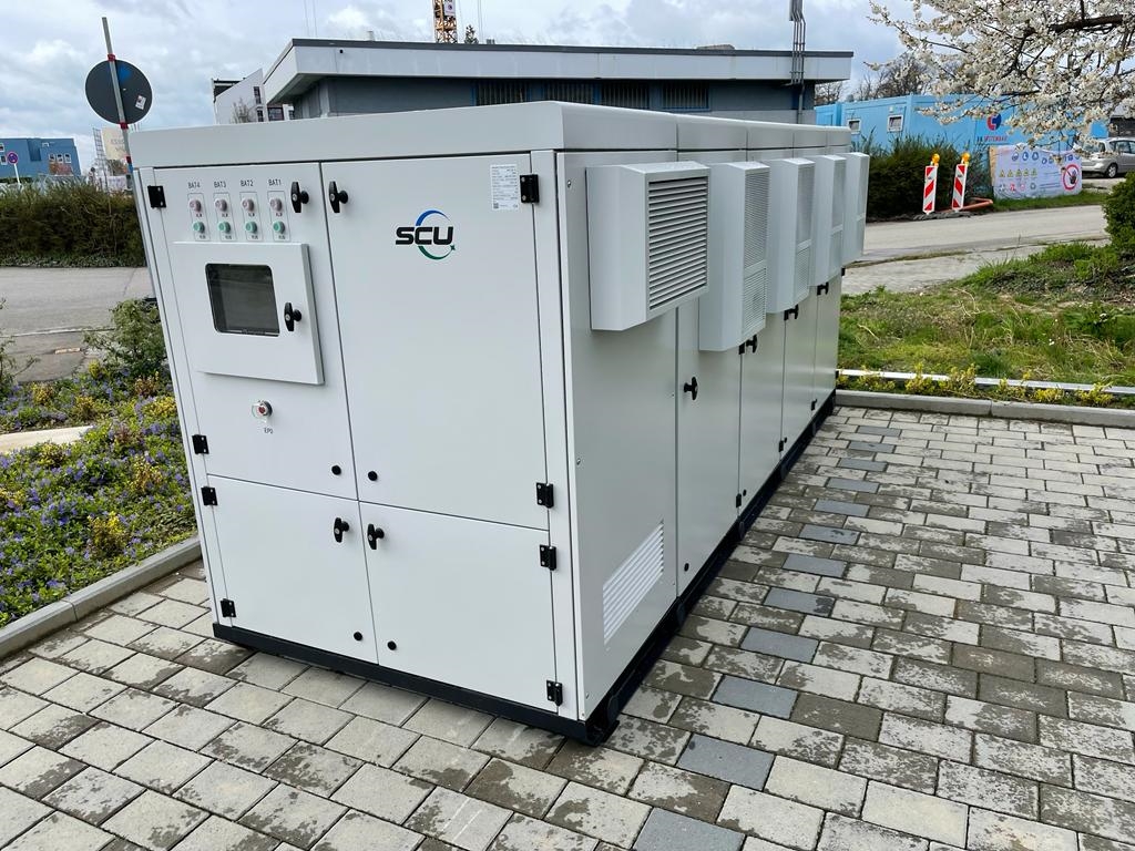 SCU GRES-1075-500 1MW 1MWh LiFePO4 Air-Cooled Hybrid Grid Solar Battery Energy Storage System 20ft/40ft Container Outdoor