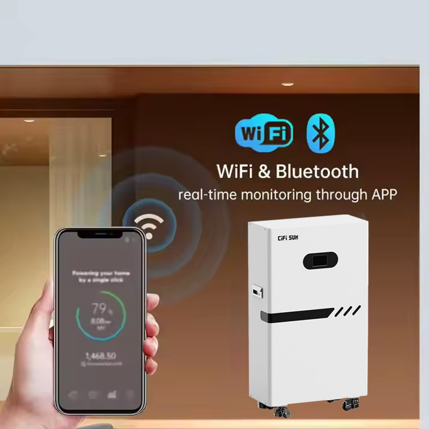 Home Energy Storage Battery Maximum Parallel 16PCS Wall-Mounted Power Wall 5kwh Solar Lithium-Ion Battery