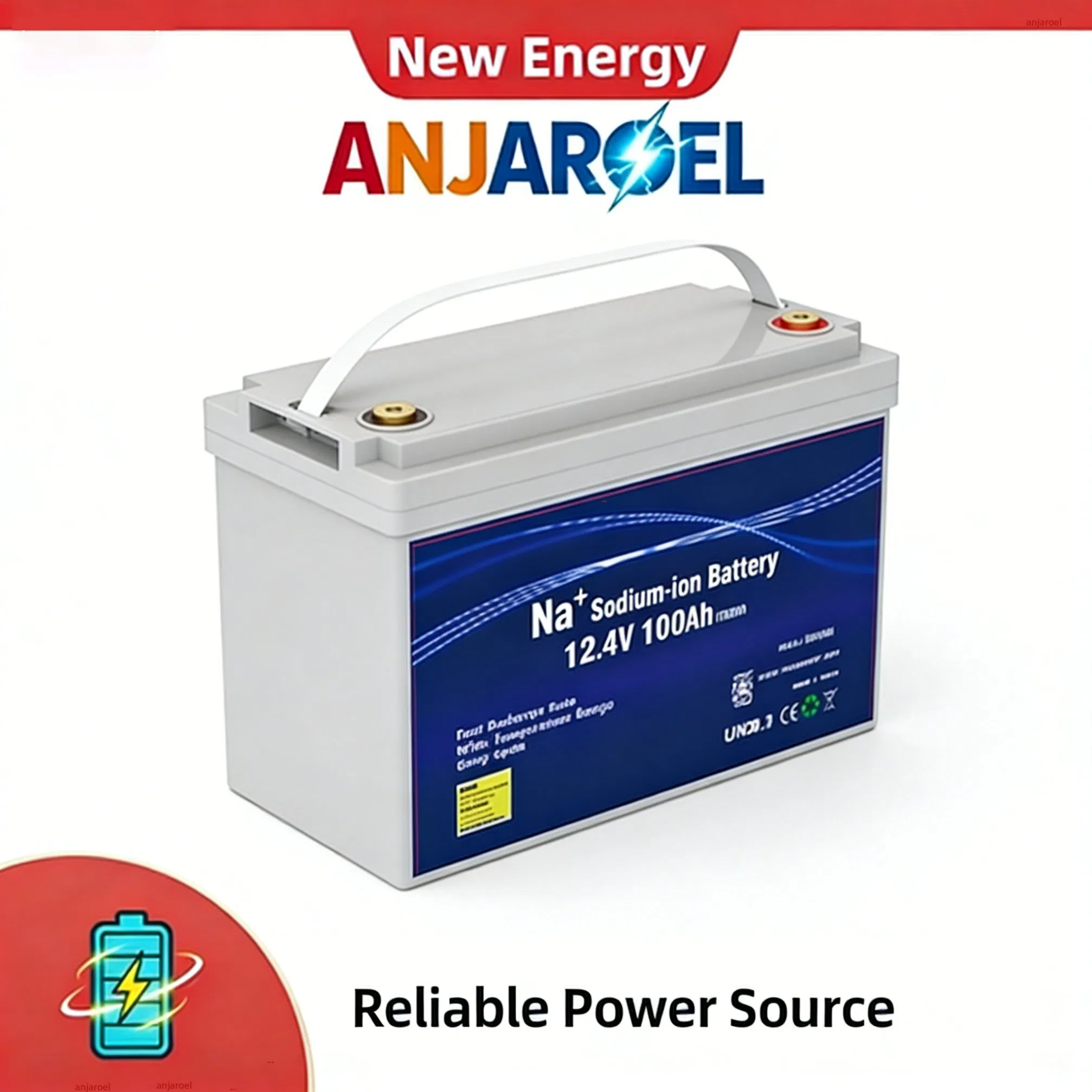 Sodium-Ion Battery Reliable Long Cycle Life 12V 100ah 50ah 150ah 200ah 300ah Sodium Battery Na-Ion Battery Solar Energy Storage Battery