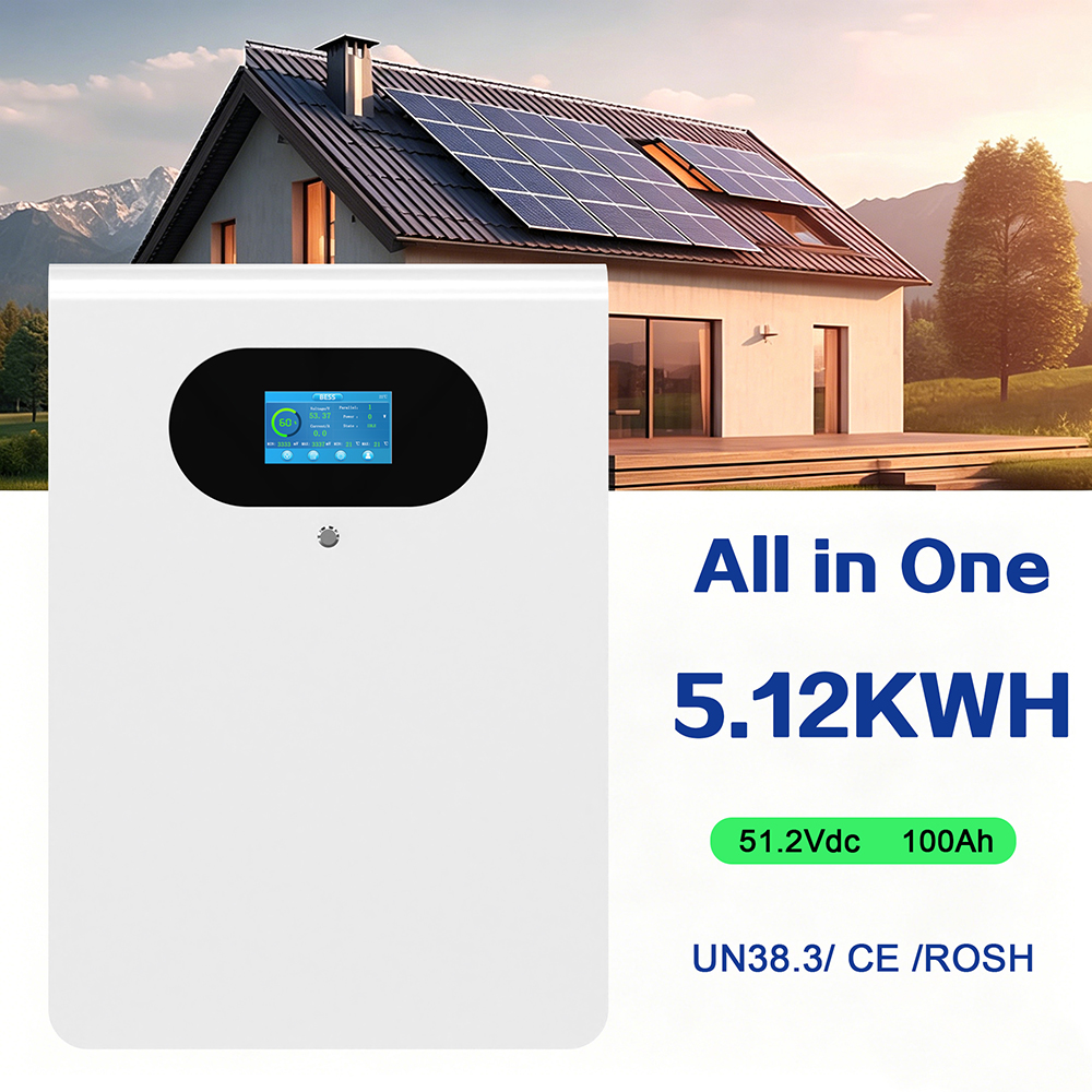High Quality Hot Sale 44.8V 5.12kWh Solar Hybrid Portable Lifepo4 Battery Pack Home Energy Storage System For Villa Daily Use