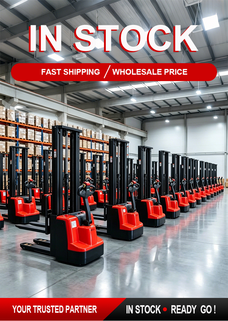 Fully Electric Stacker Battery Pallet Lifter 1500kg 2500kg Straddle Leg Heavy Duty For Cold Storage Logistic Handling