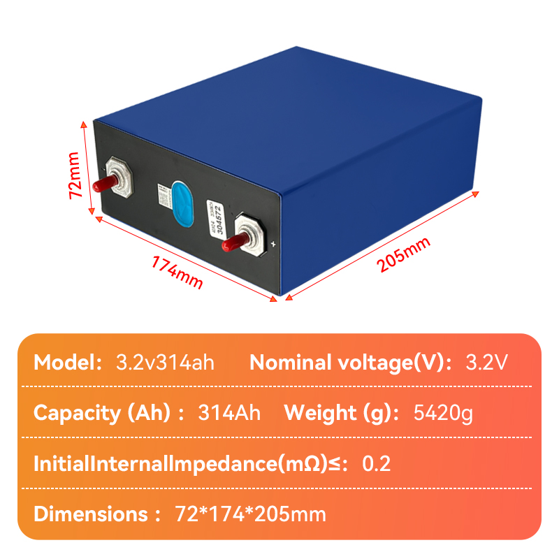 EV 3.2V 314ah LiFePO4 Battery 200ah 280ah 300ah 304ah 314ah 340ah Solar Energy Storage System Battery for Portable Power Station