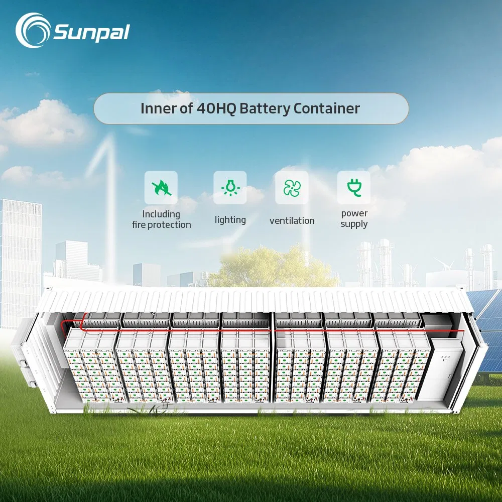 Sunpal Solar Lifepo4 Industrial Lithium Battery Storage 5mW 4.5mWh 3mW 2 mW Container Solar Energy System Battery