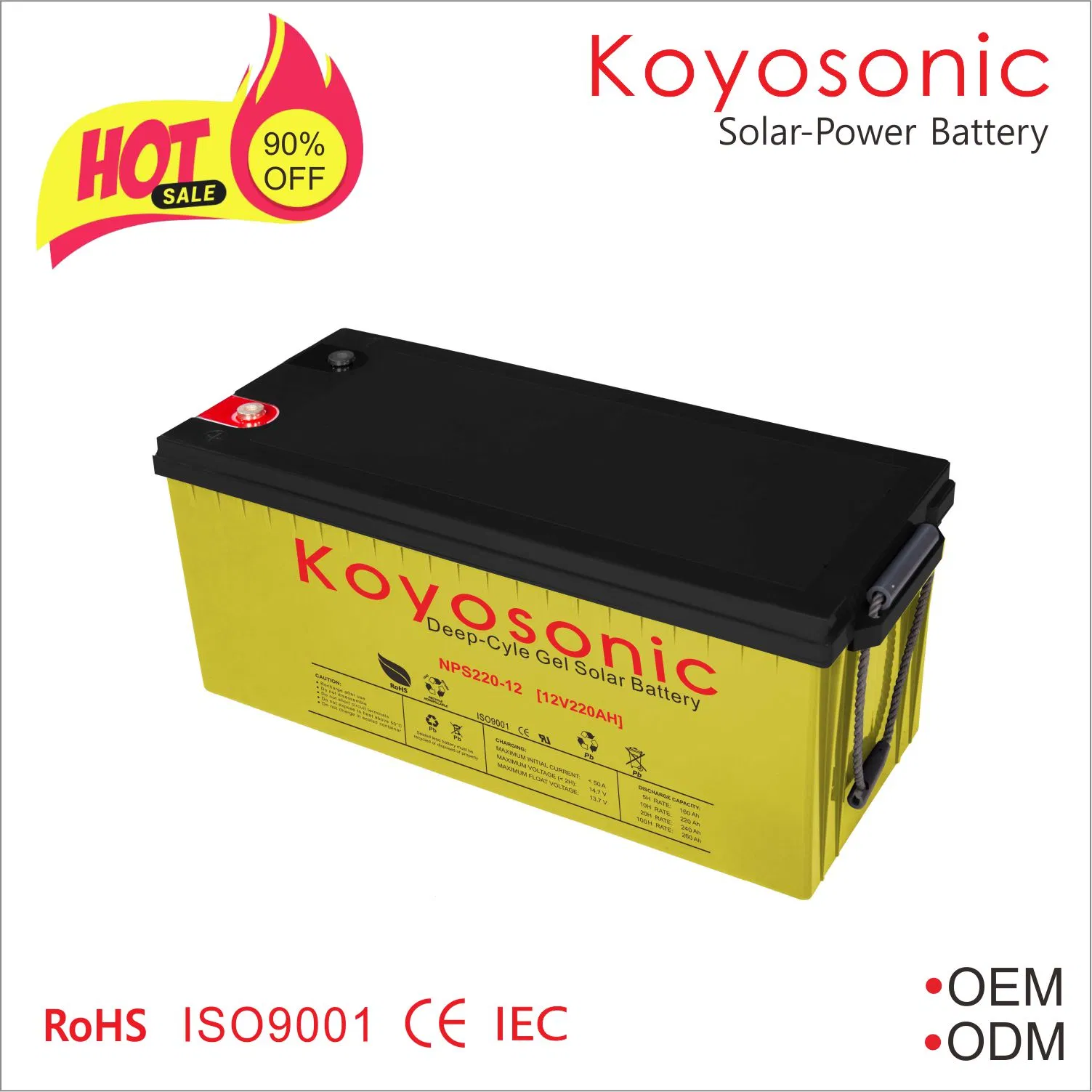 Solar 12V50ah 70ah 100ah 150ah 12V 200ah VRLA Solar Battery SLA SMF High Rate Lead Acid UPS Battery AGM Accumulators Full Gel Deep Cycle Battery