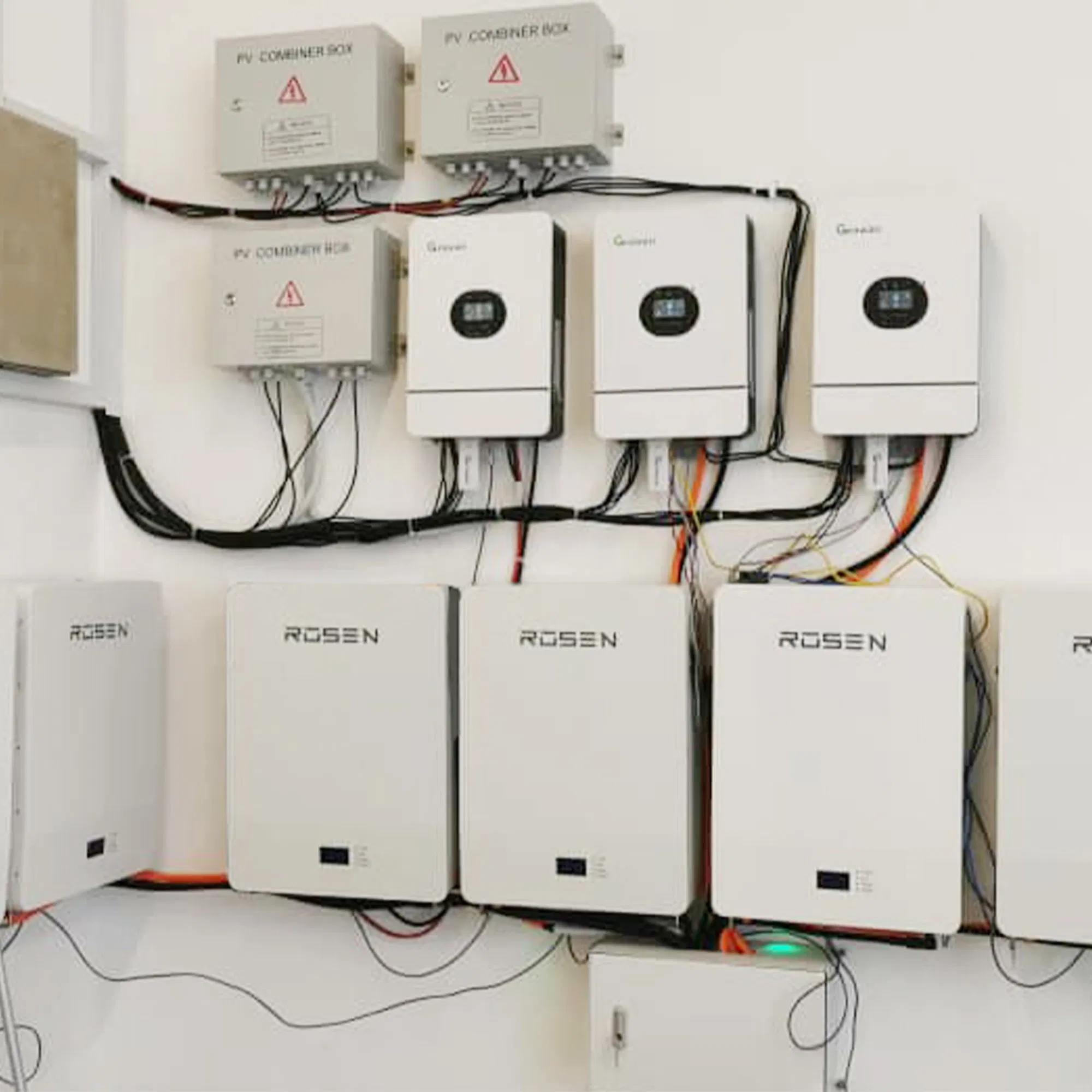 Rosen Solar Energy 5kw 10kw LiFePO4 Battery 48V 200ah Power Wall Lithium Ion Rechargeable Battery Pack