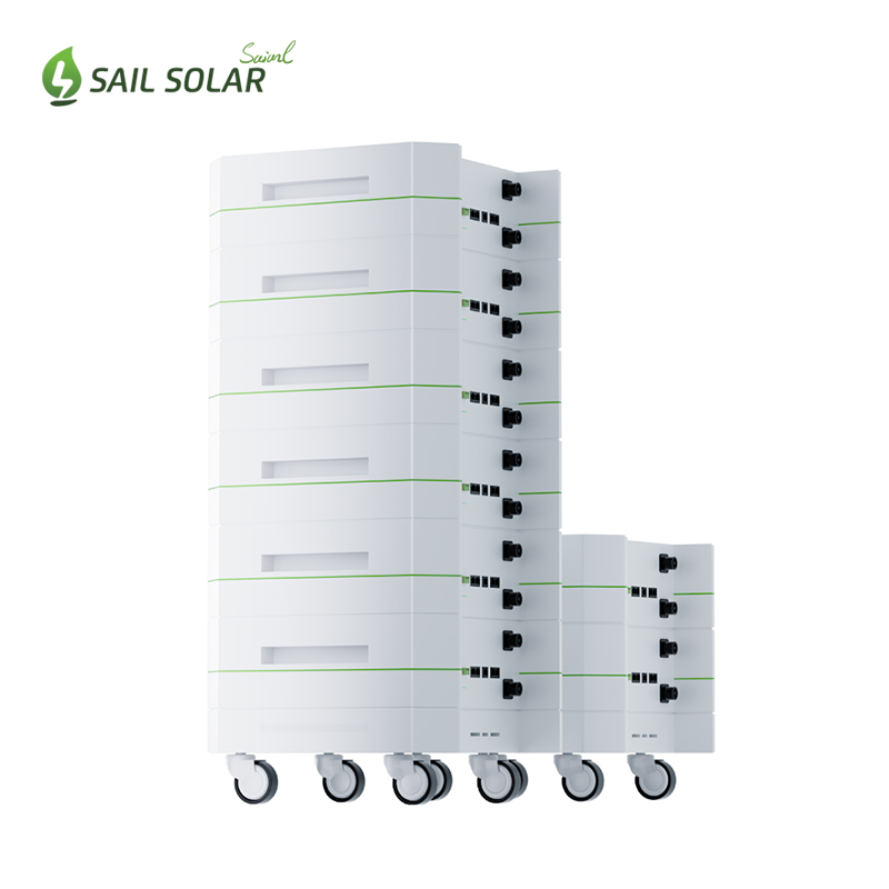 Sail Solar 51.2v 10kwh 15kwh 20kwh Stackable Lithium Battery 10.24kwh 15.36kwh 20.48kwh Solar Battery for Home Use