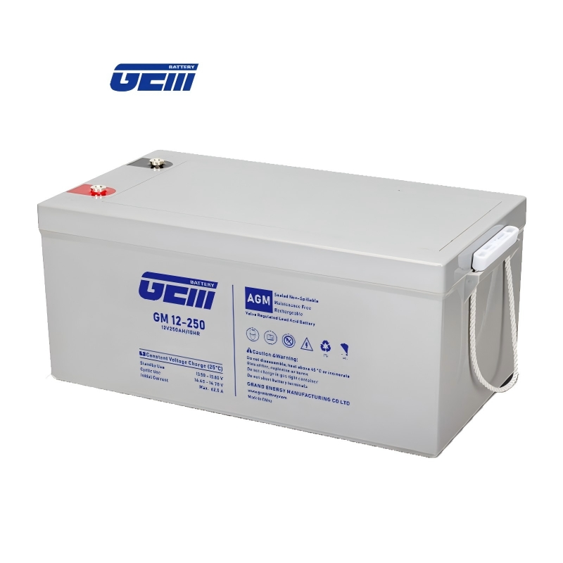 12V 250AH Deep Cycle Solar Battery, CE, Off-Grid Use, 17h Power